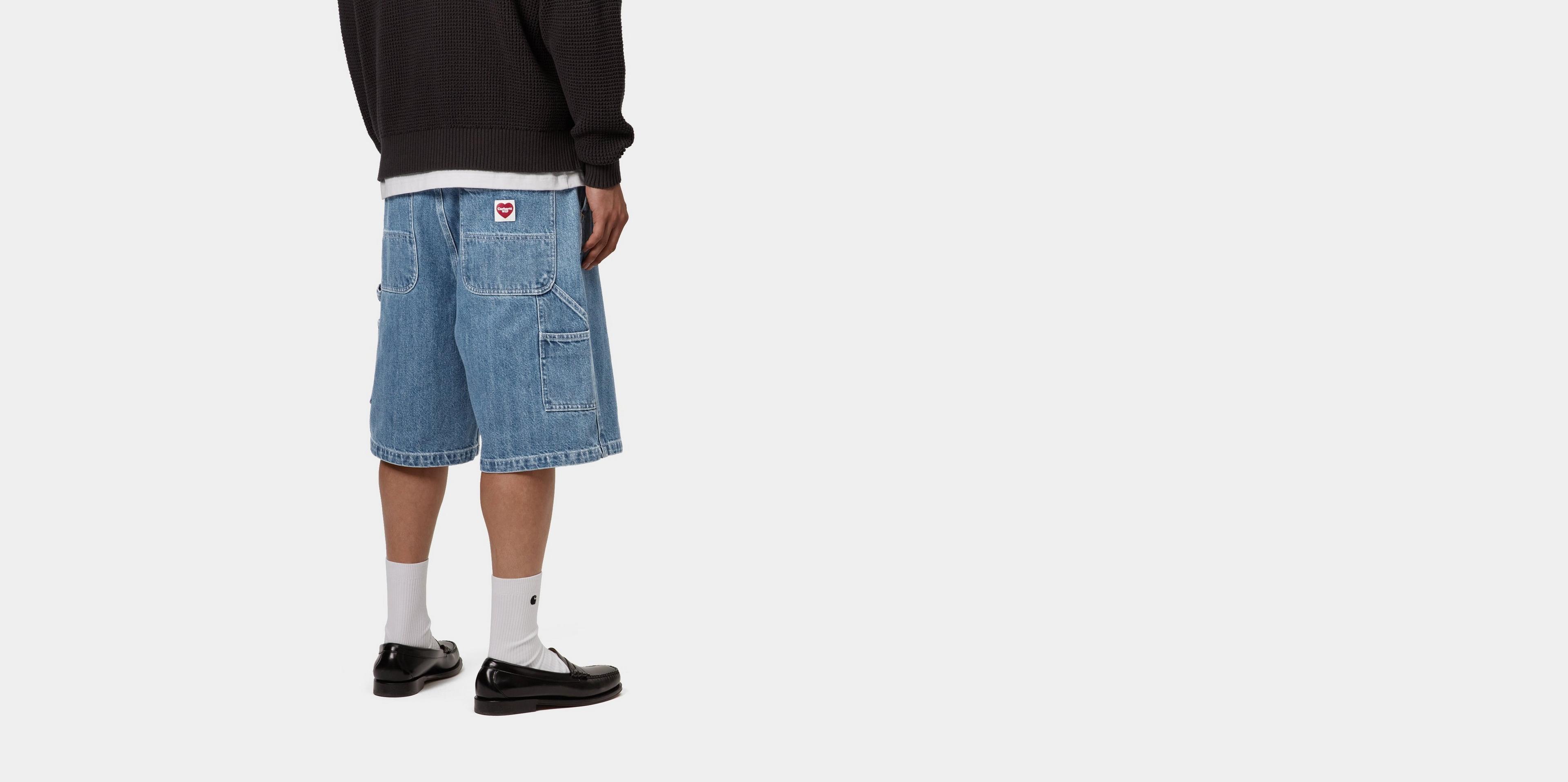 パンツ carhartt wip NASH SINGLE KNEE LONG SHORT Carhartt WIP Nash Single Knee Long Short, Blue | Official