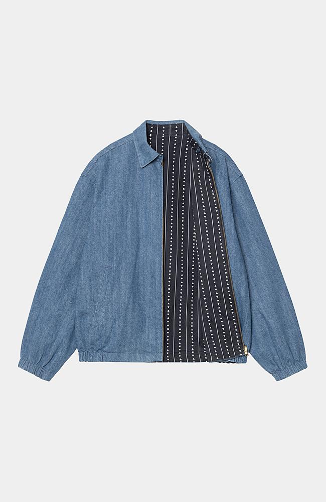 Hudson Jacket - White with Navy Stripes Hudson Jacket - White with Navy Stripes