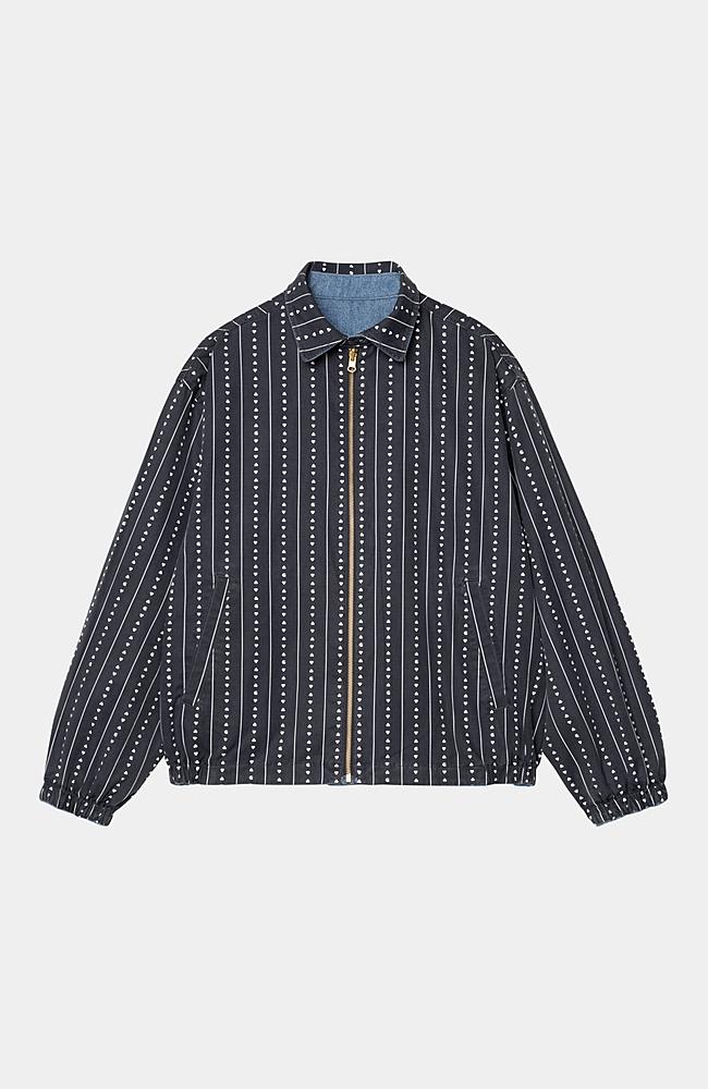 Hudson Jacket - White with Navy Stripes Hudson Jacket - White with Navy Stripes
