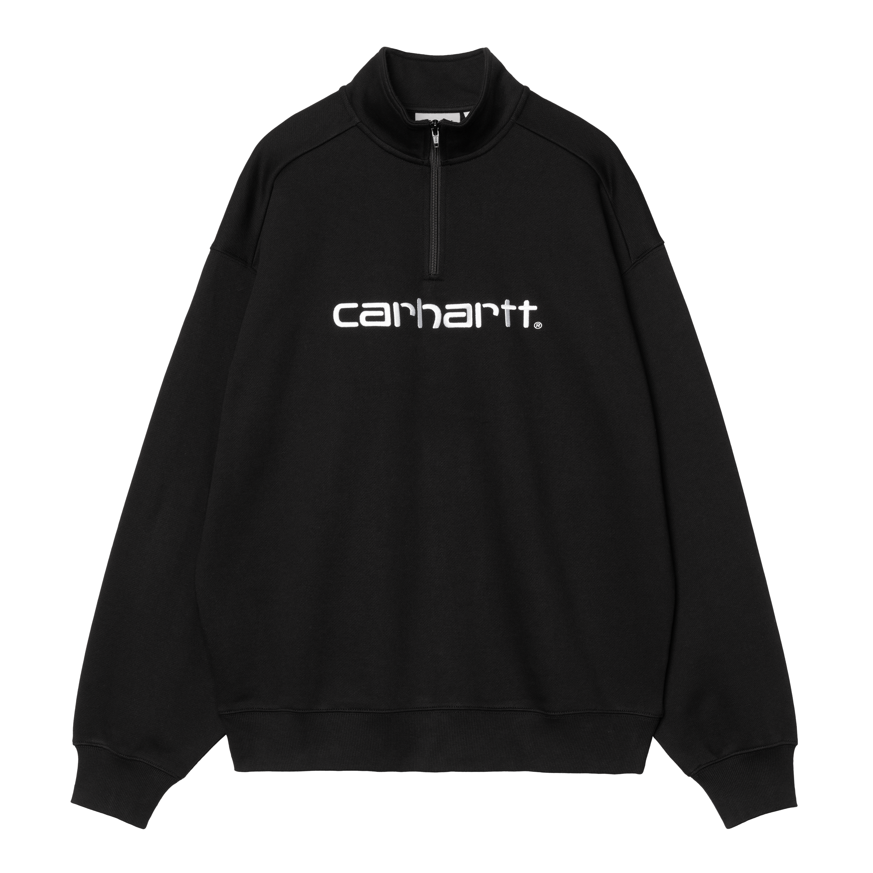 script-half-zip-sweatshirt-
