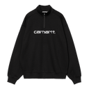 ★ドイツ発*carhartt WIP*新作*Script Half Zip スウェット/BL★ Carhartt WIP Script Half Zip Sweatshirt, Black/White