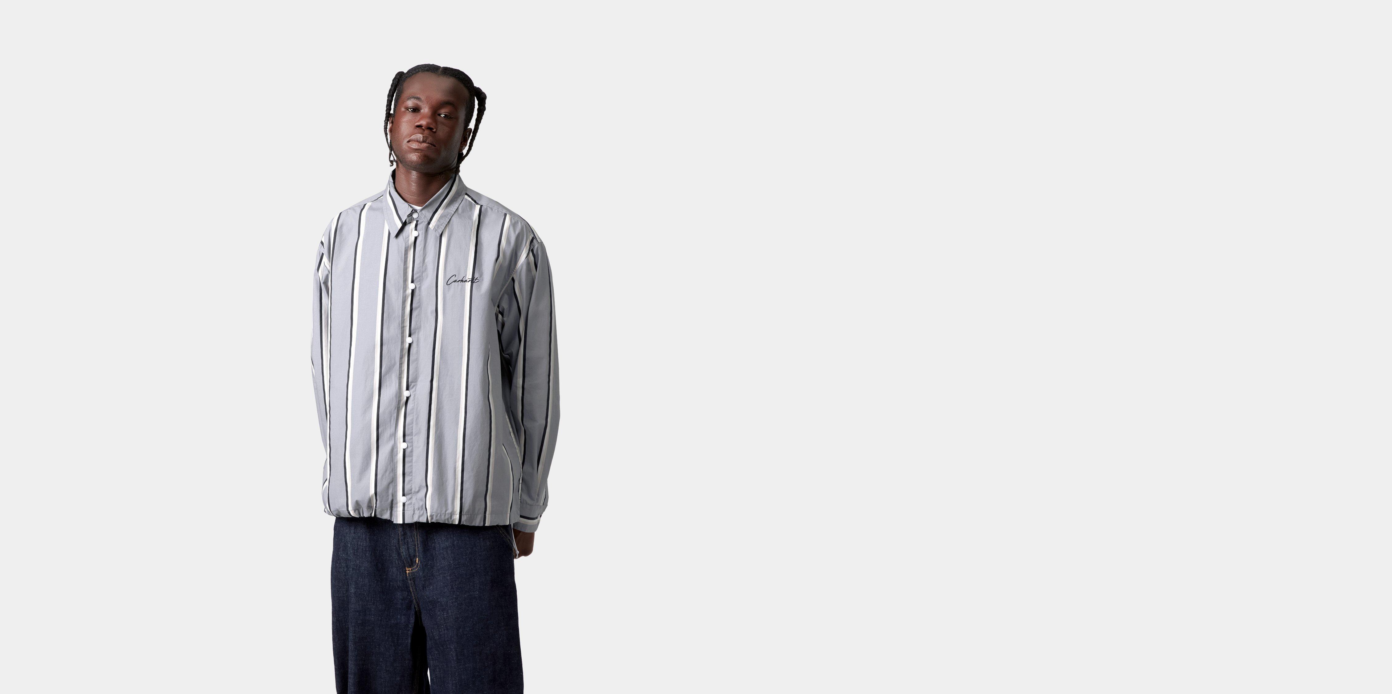 Carhartt WIP L/S Todd Shirt Mirror/Black | grey | M | Men