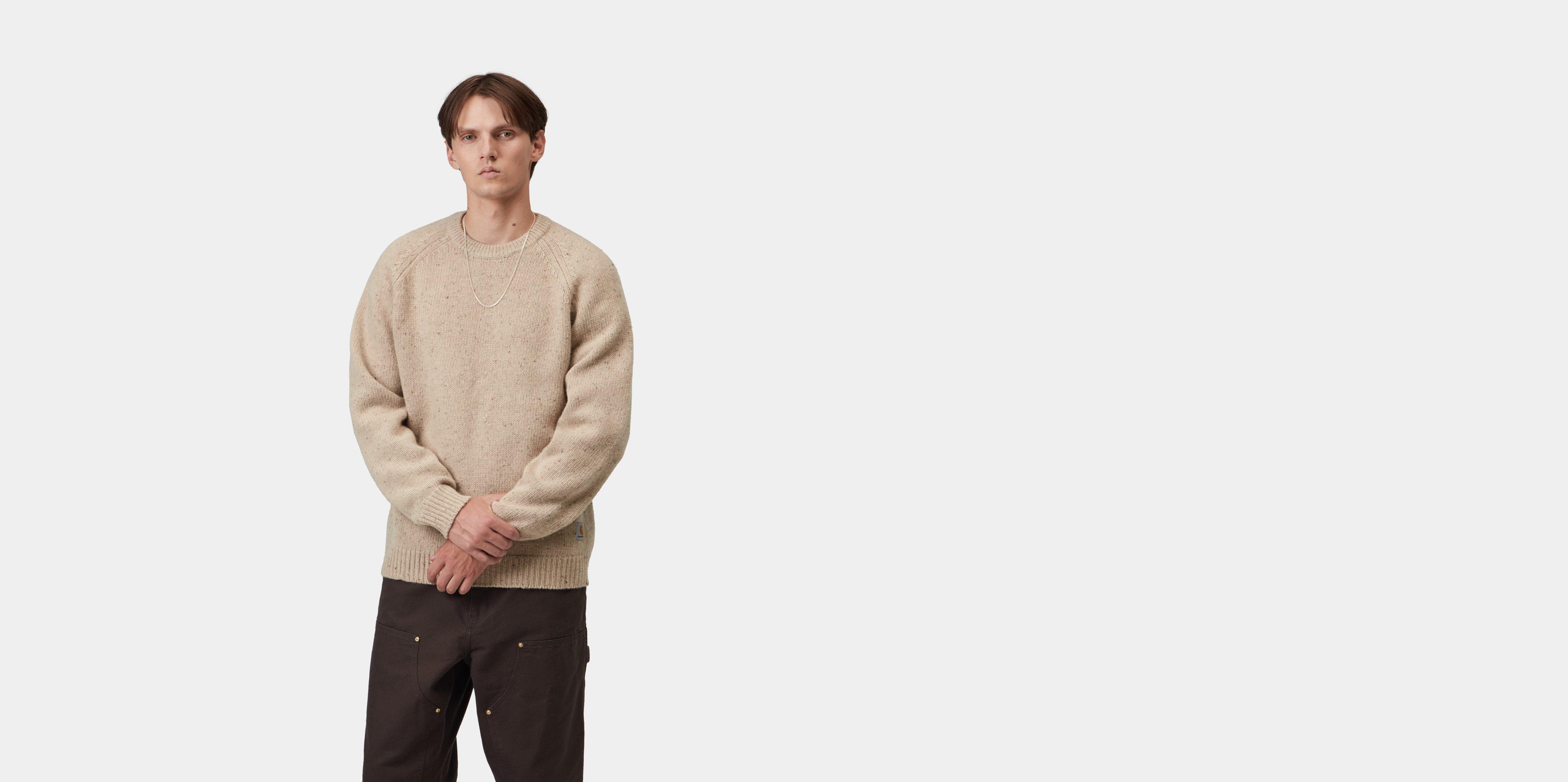 Carhartt WIP Anglistic Sweater Speckled Fleur de Sel | beige | M | Men