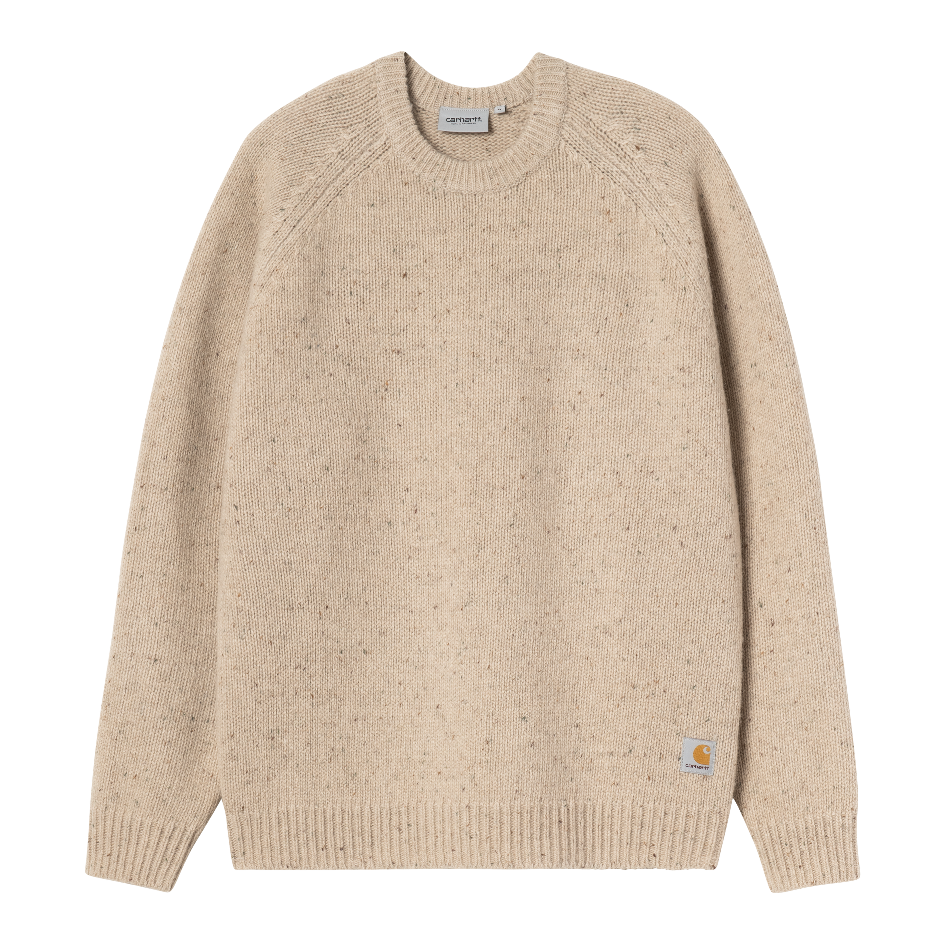 Carhartt WIP Anglistic Sweater, Speckled Fleur de Sel | Official 