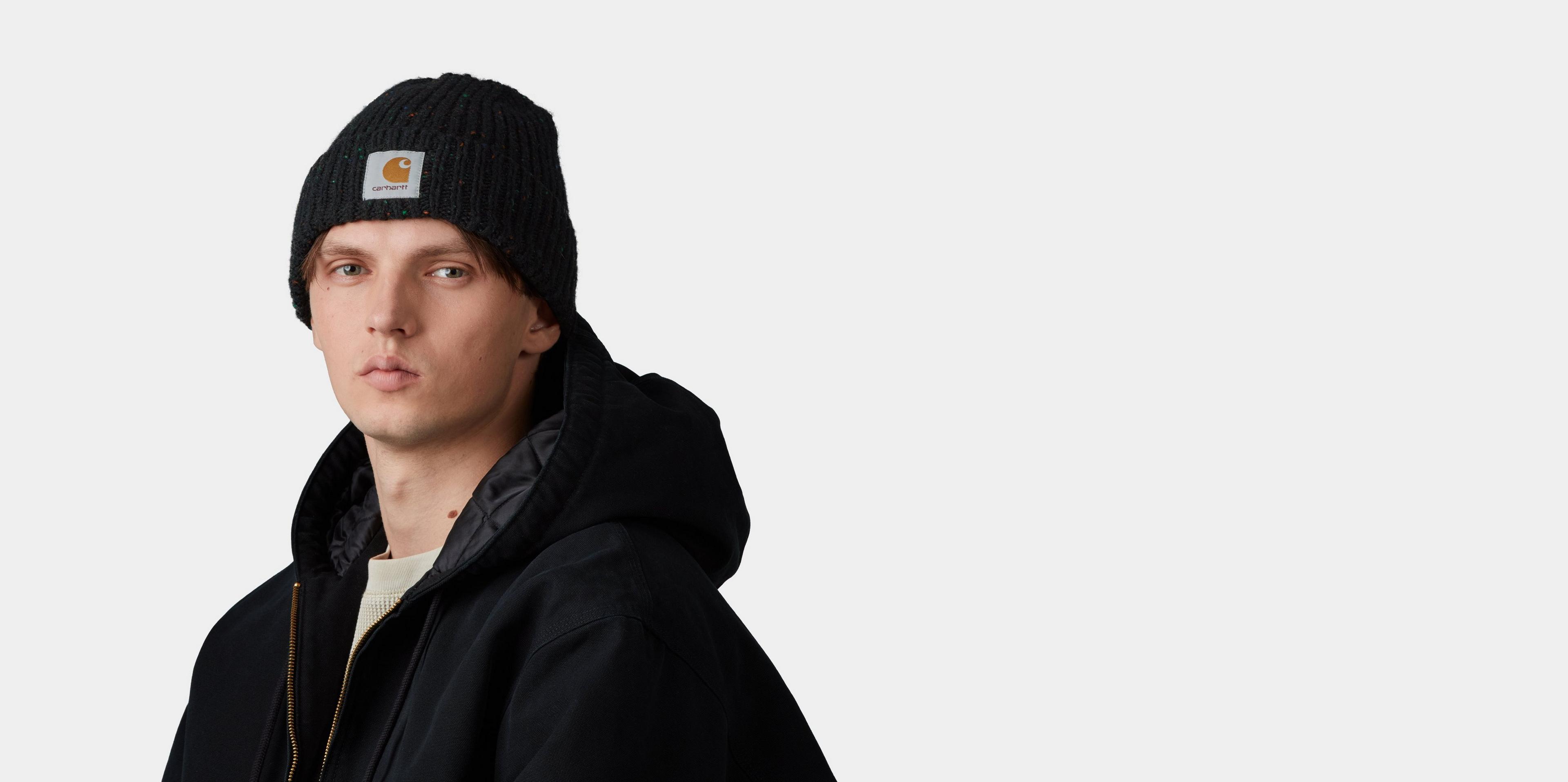 Carhartt WIP Anglistic Beanie, Speckled Black | Official  display picture 1