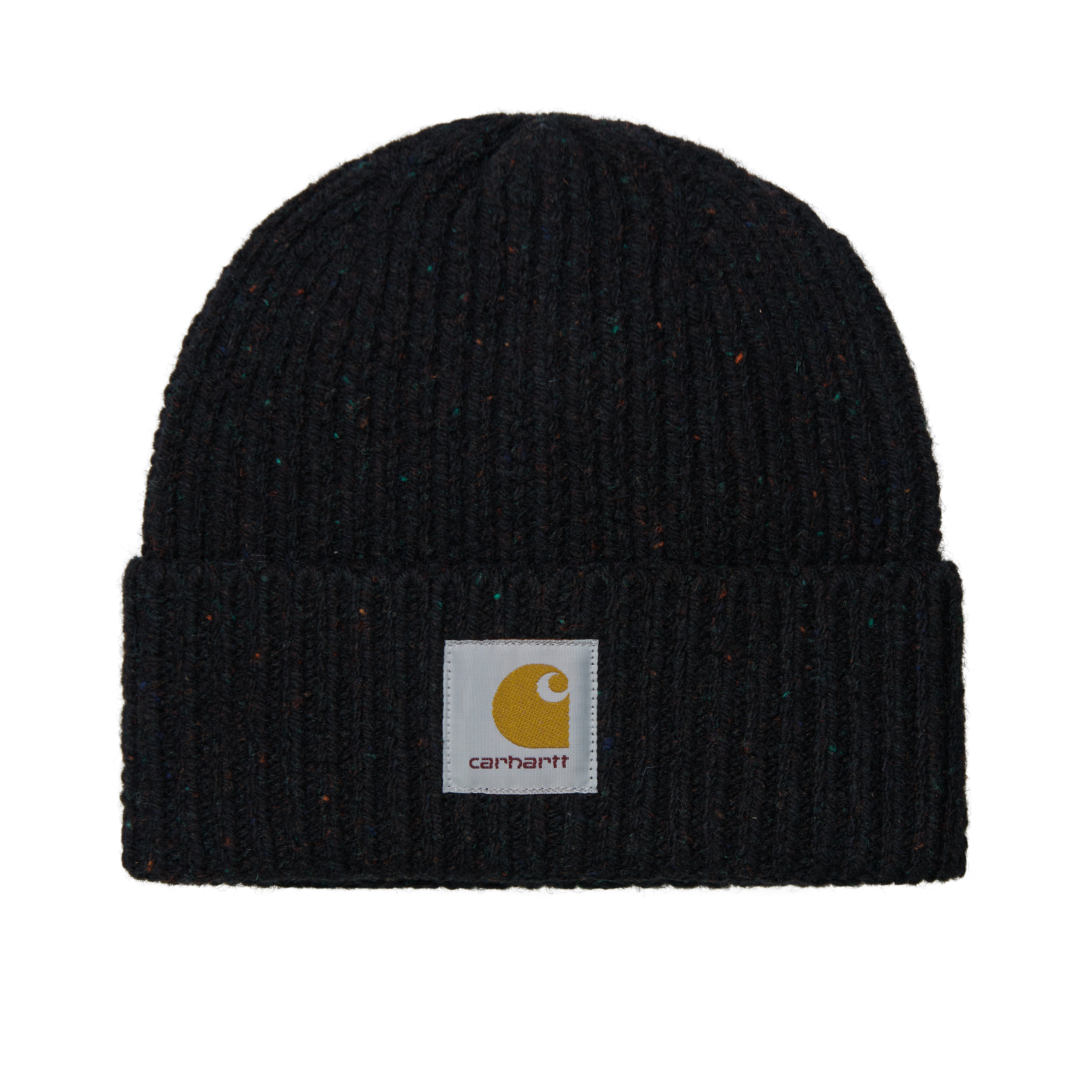 NWT Carhartt Black Speckled Winter Warm Unisex Beanie A18 Knit Cuffed Beanie | Carhartt main image 3