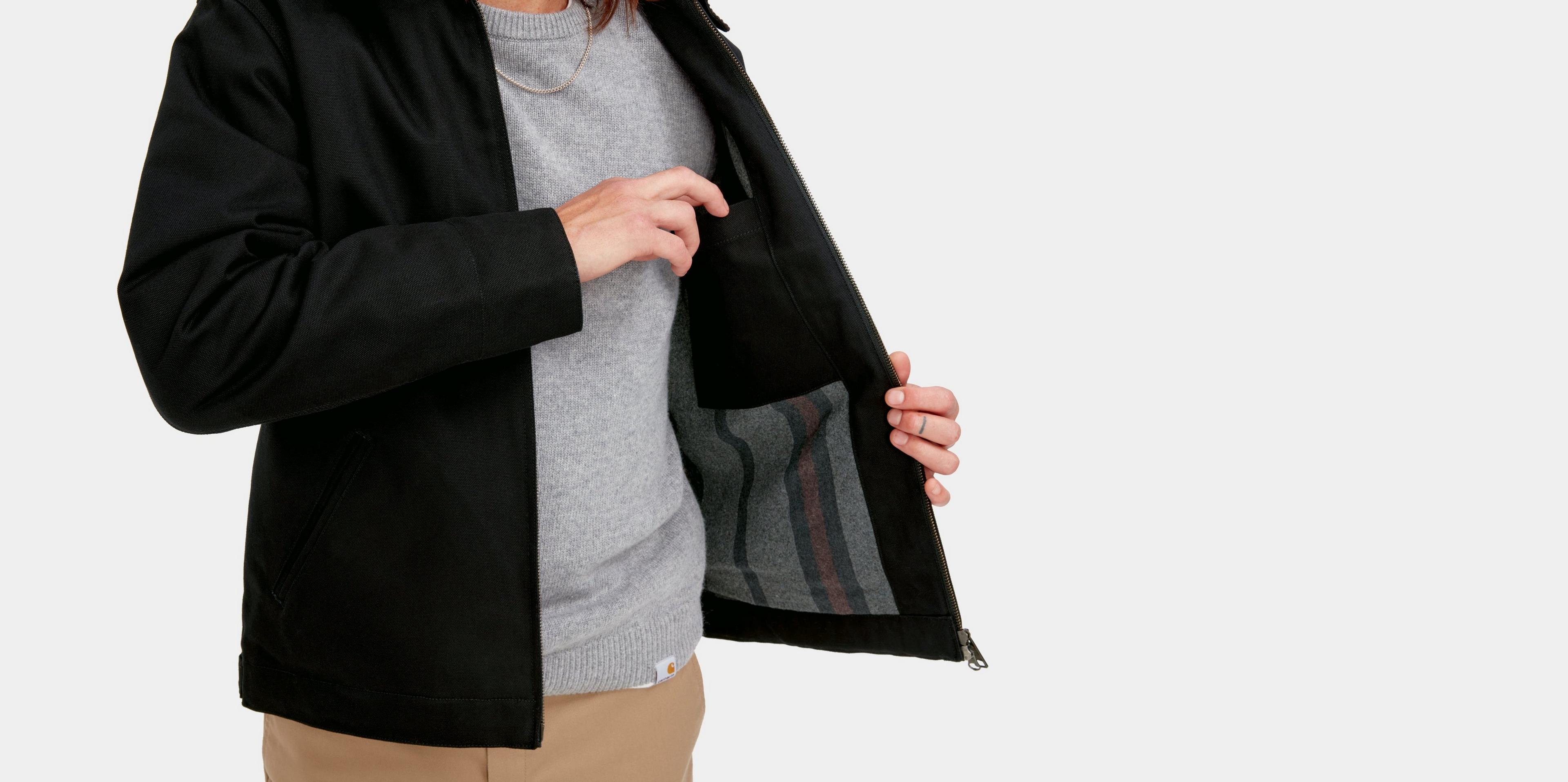 ジャケット・アウター carhartt WIP DETROIT JACKET BLACK/BLACK Carhartt WIP Detroit Jacket (Summer), Black / Black