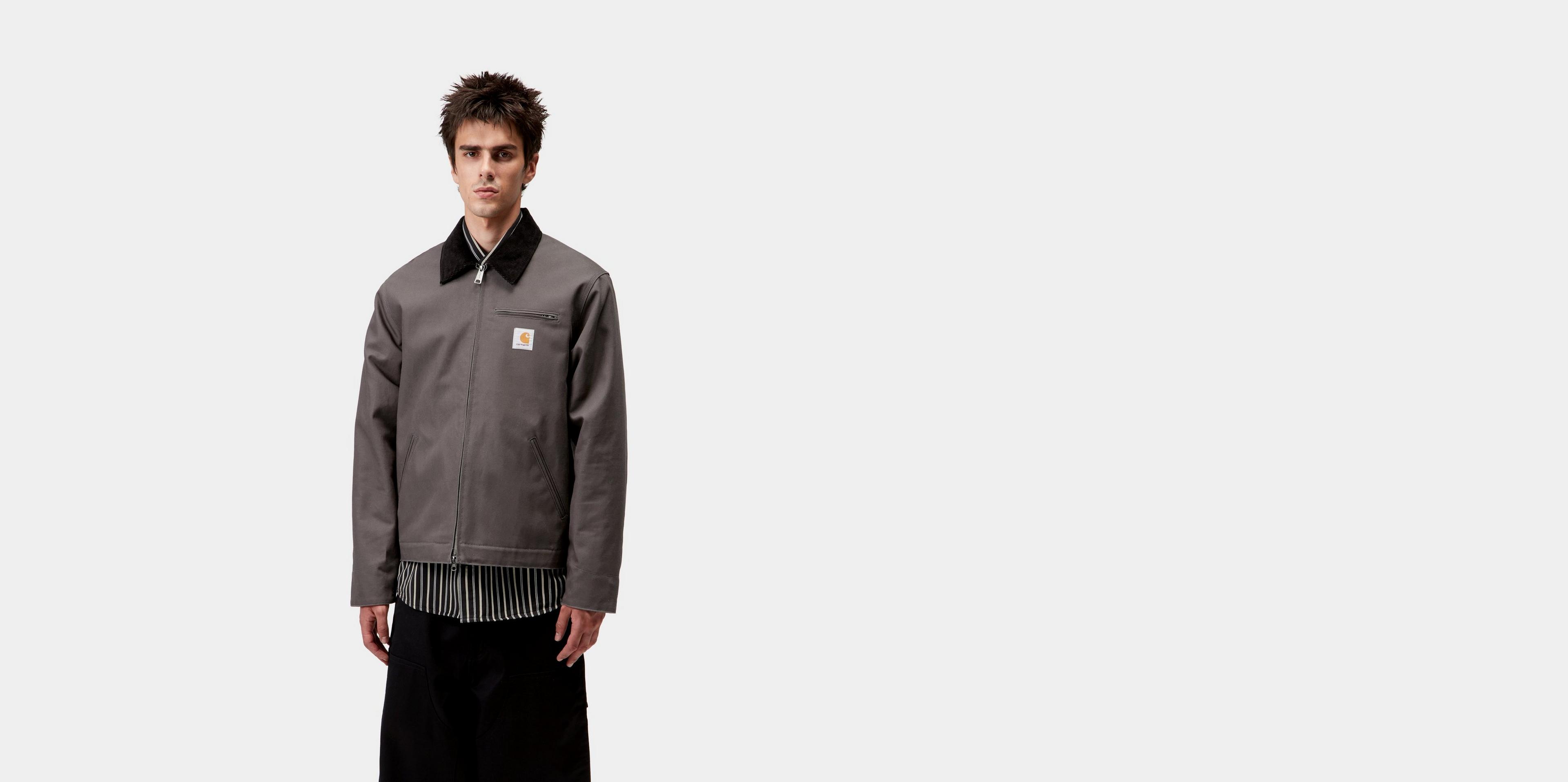 ジャケット・アウター Ounce Detroit Jacket (charcoal) Carhartt WIP Detroit Jacket (Winter), Graphite / Black | Official