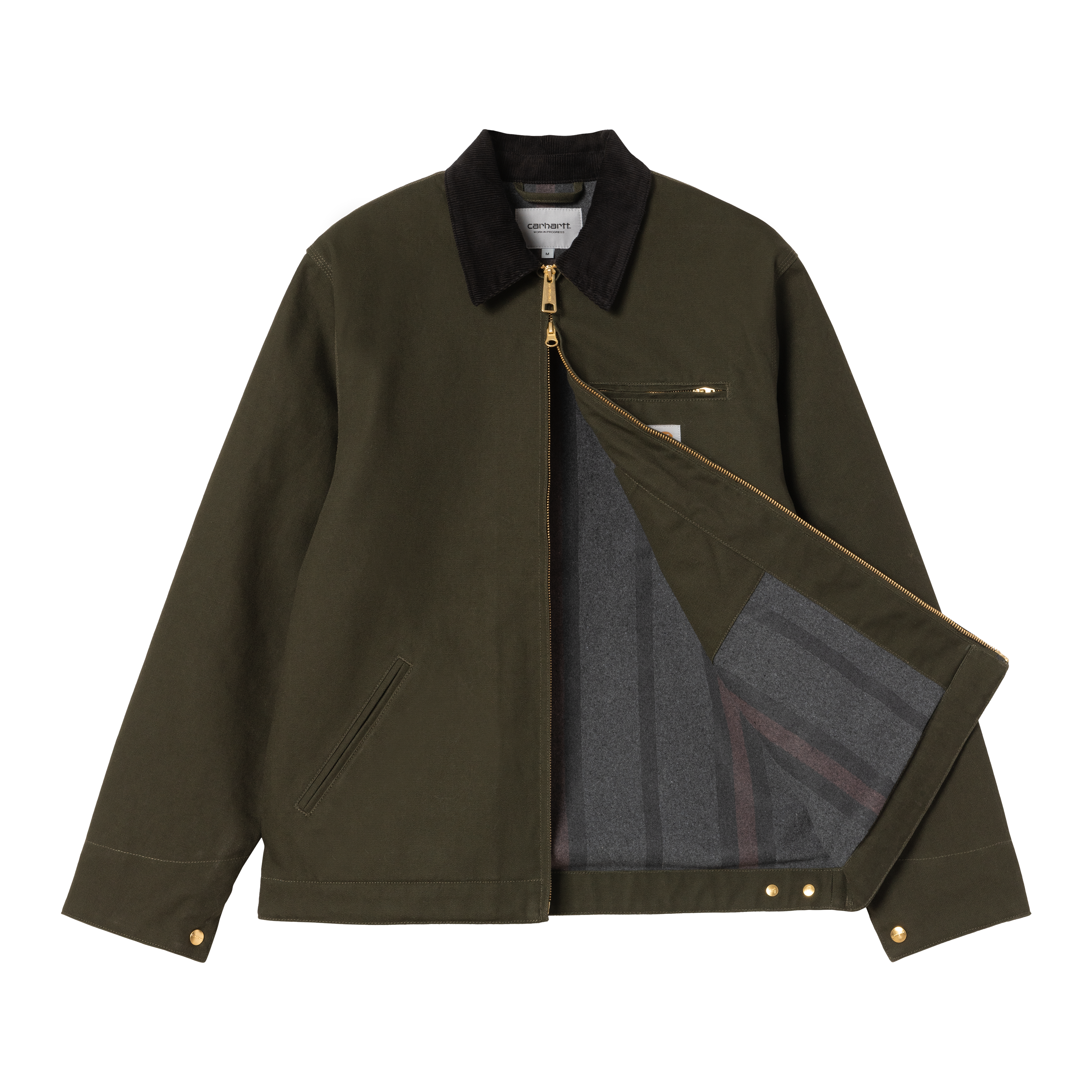 carhartt detroit jacket olive sサイズ Carhartt WIP Detroit Jacket (Winter), Olive / Black | Official
