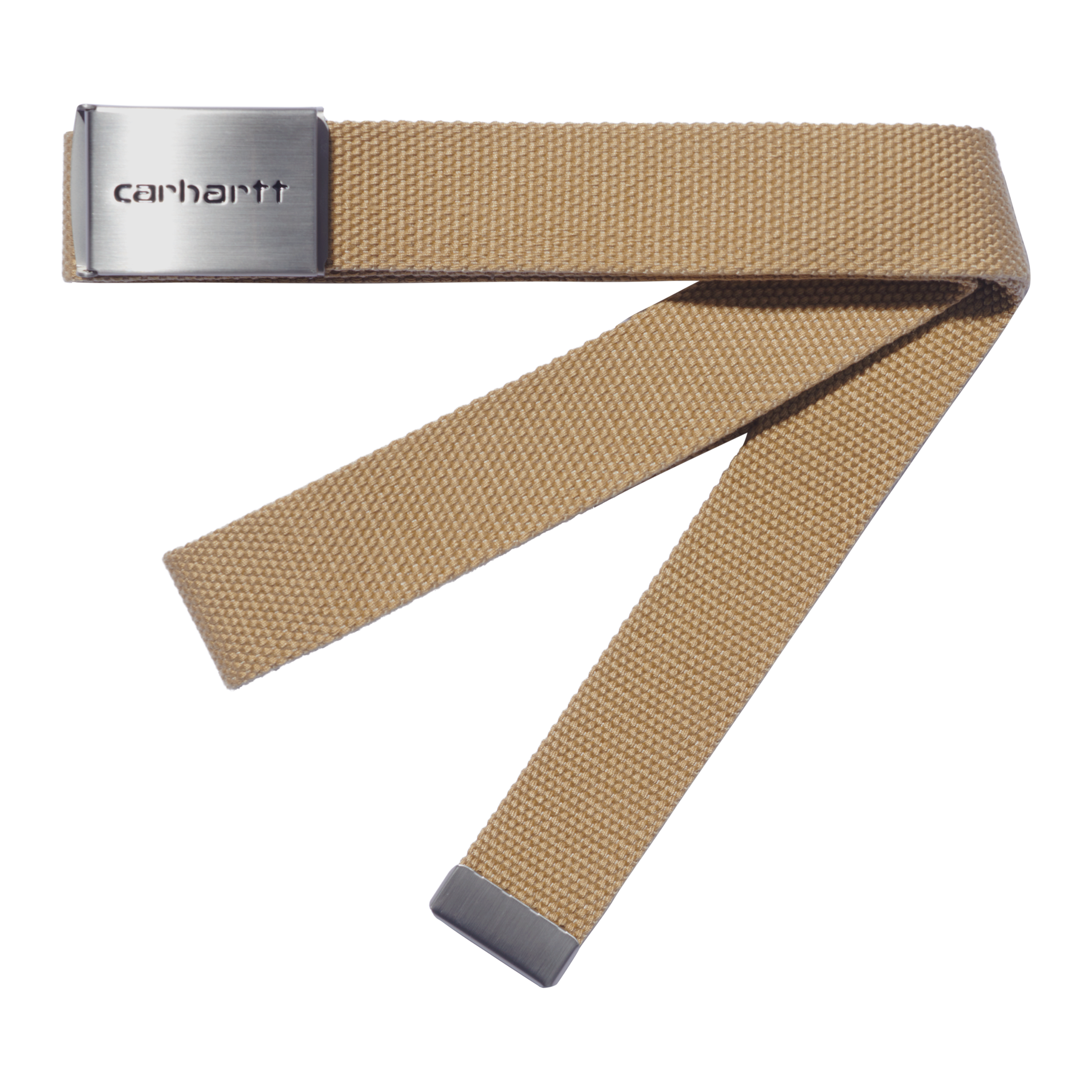 Carhartt WIP Clip Belt Chrome in Brown