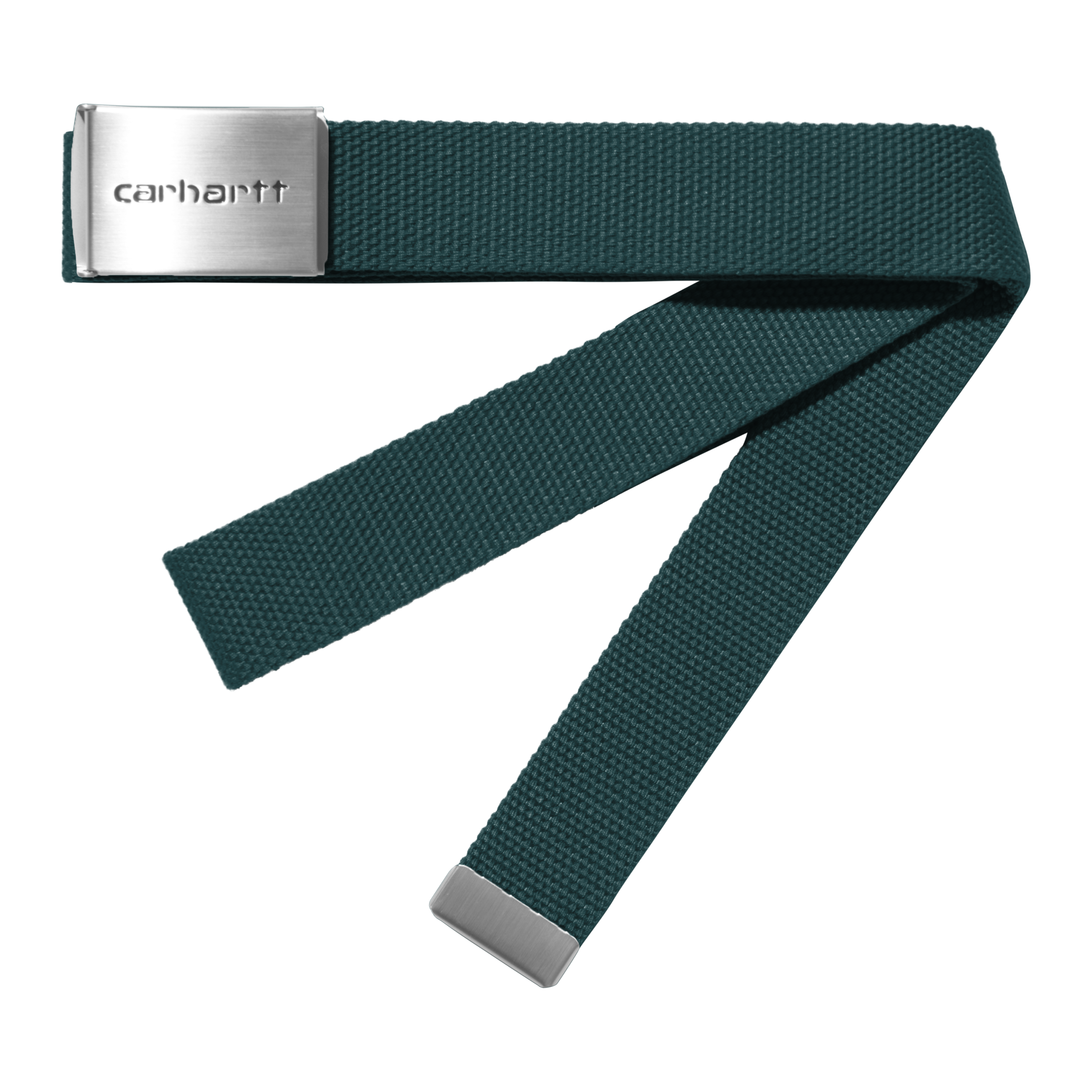 Carhartt WIP Clip Belt Chrome in Green