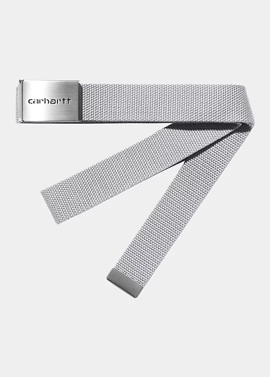 Carhartt WIP Clip Belt Chrome em Cinzento