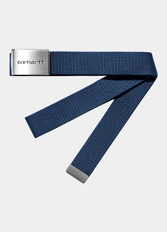 Carhartt WIP Clip Belt Chrome em Azul