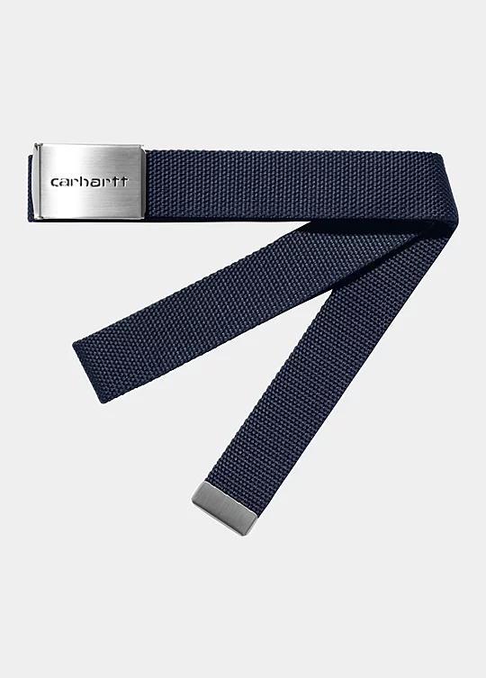 Carhartt WIP Clip Belt Chrome en Azul