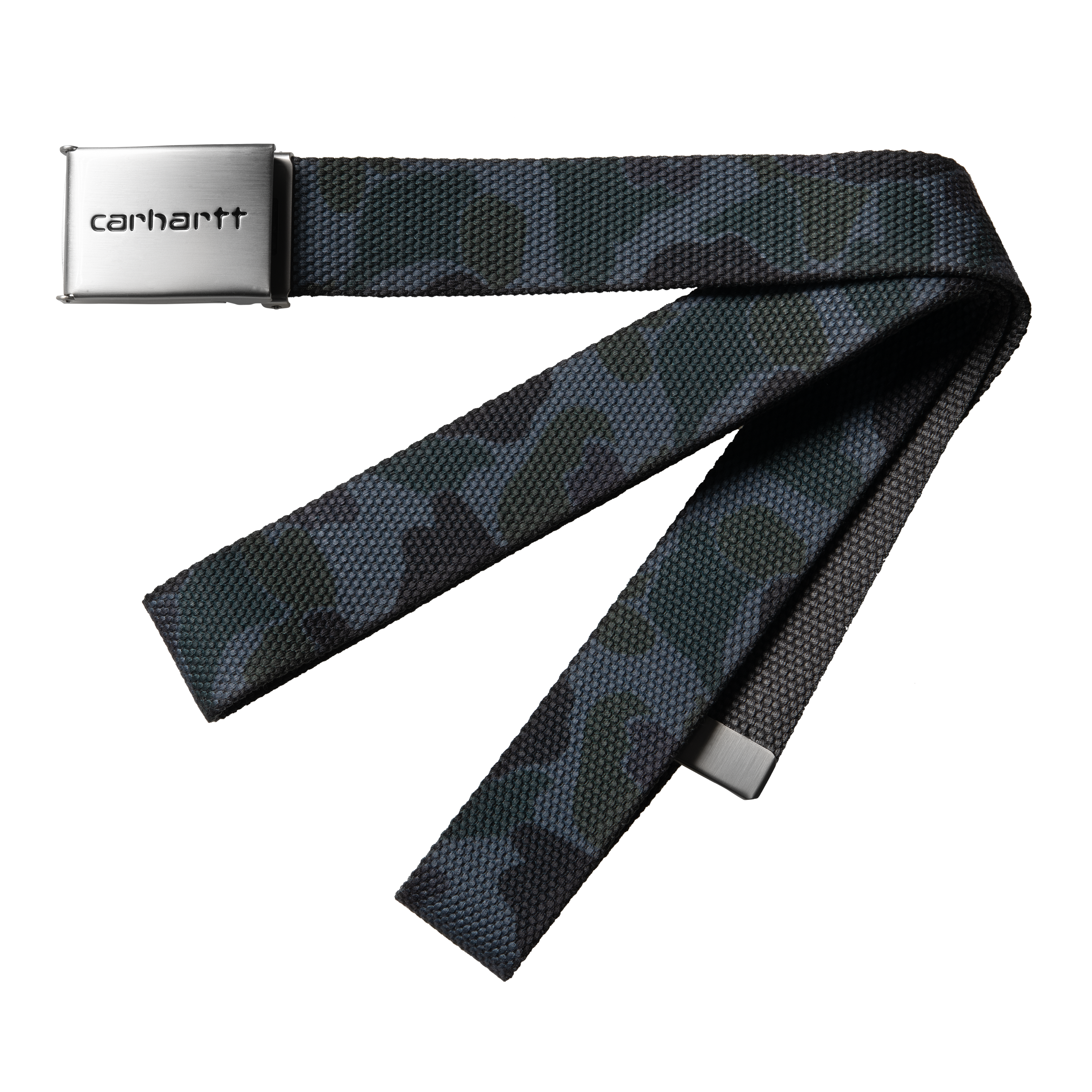 Carhartt WIP Clip Belt Chrome in Grey