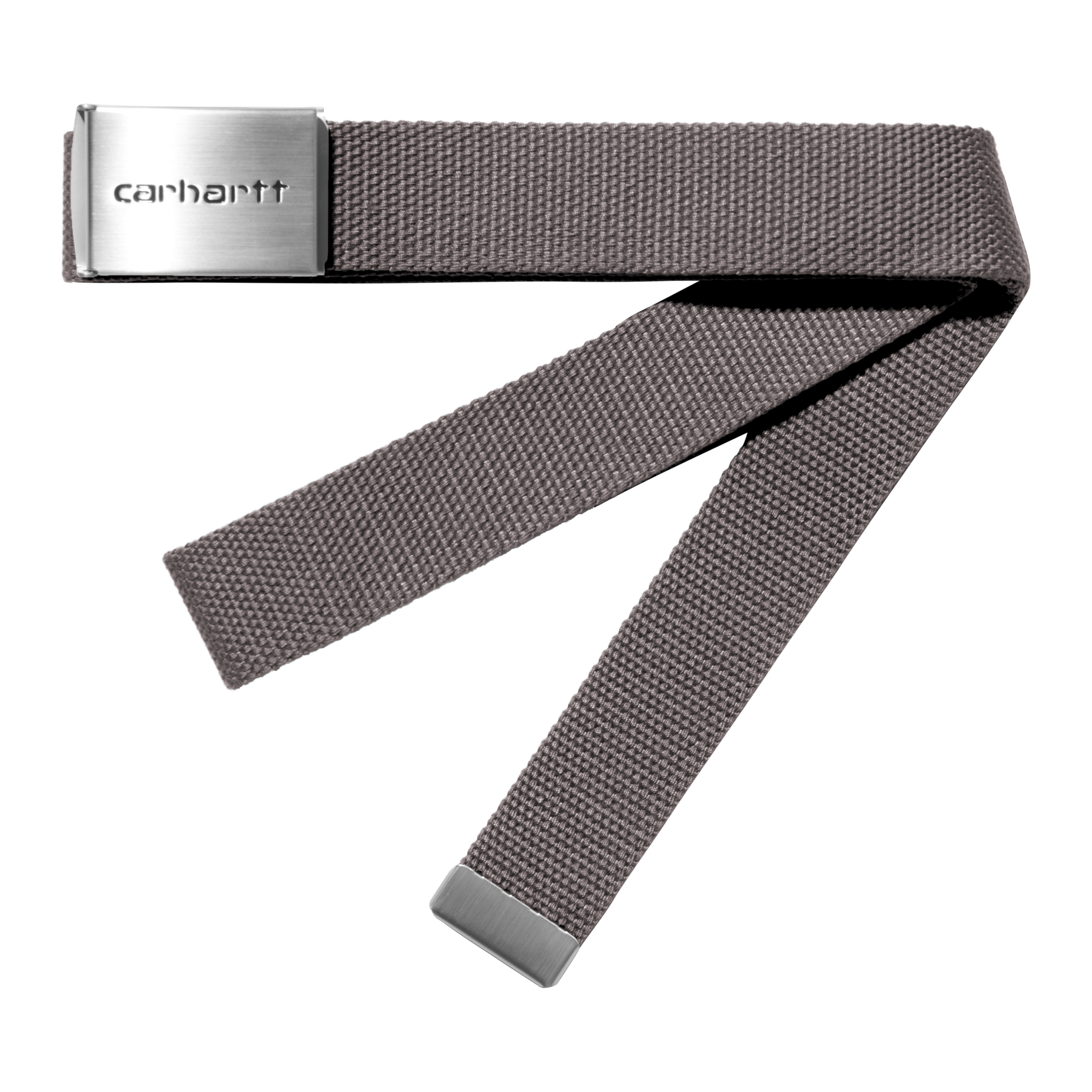 Carhartt WIP Clip Belt Chrome in Grey