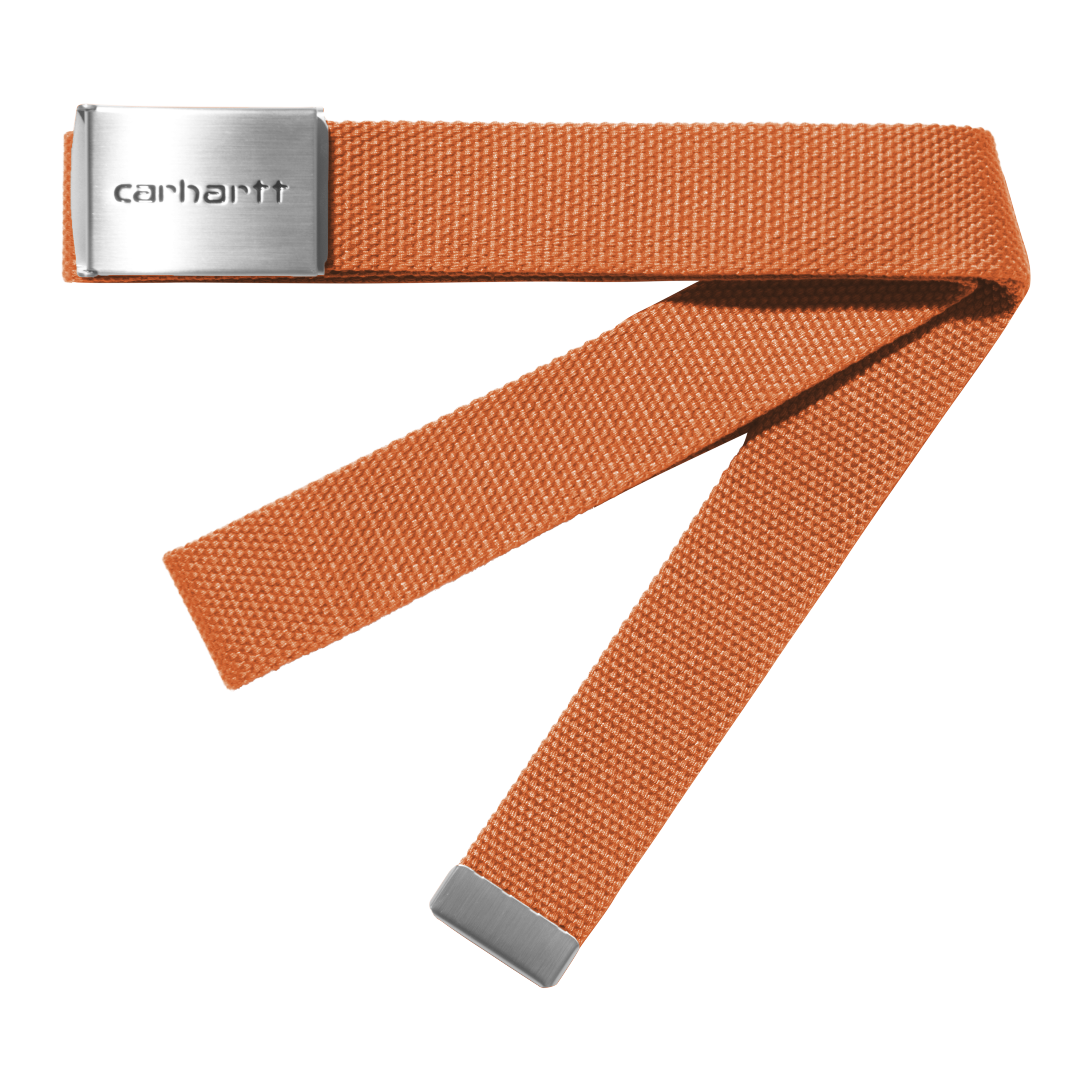 Carhartt WIP Clip Belt Chrome in Orange