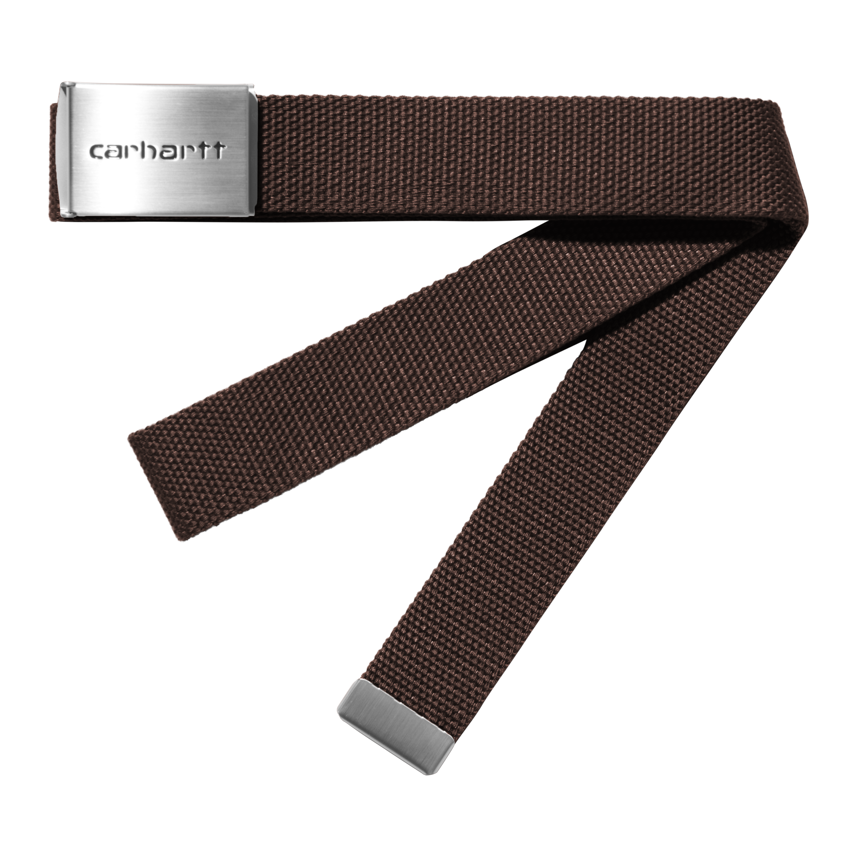 Carhartt WIP Clip Belt Chrome in Brown