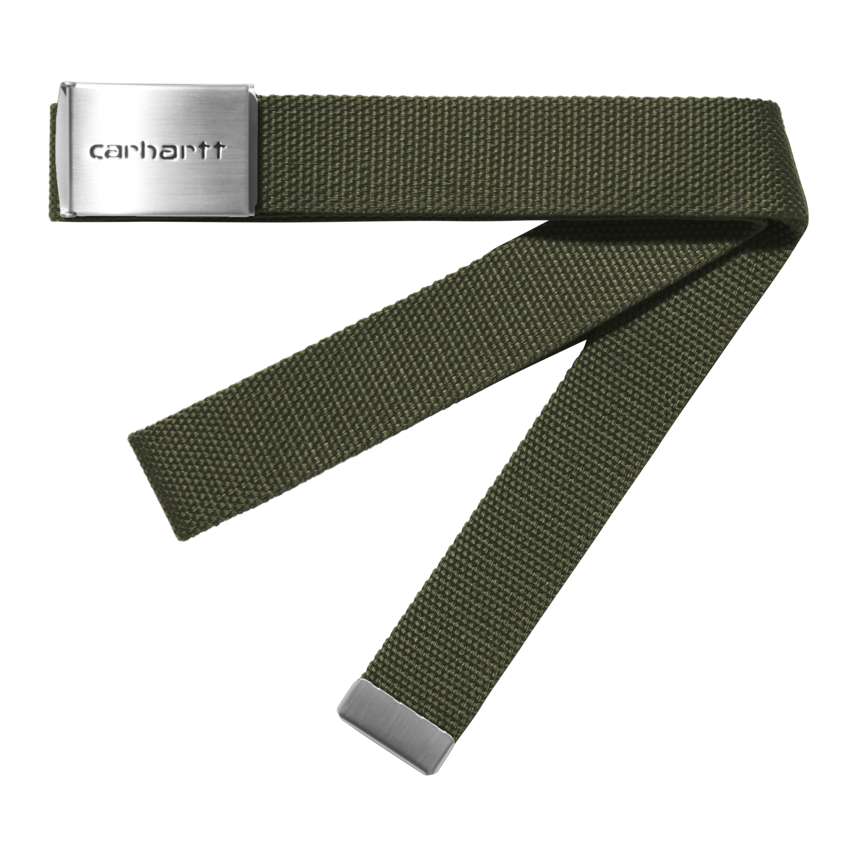 Carhartt WIP Clip Belt Chrome in Green