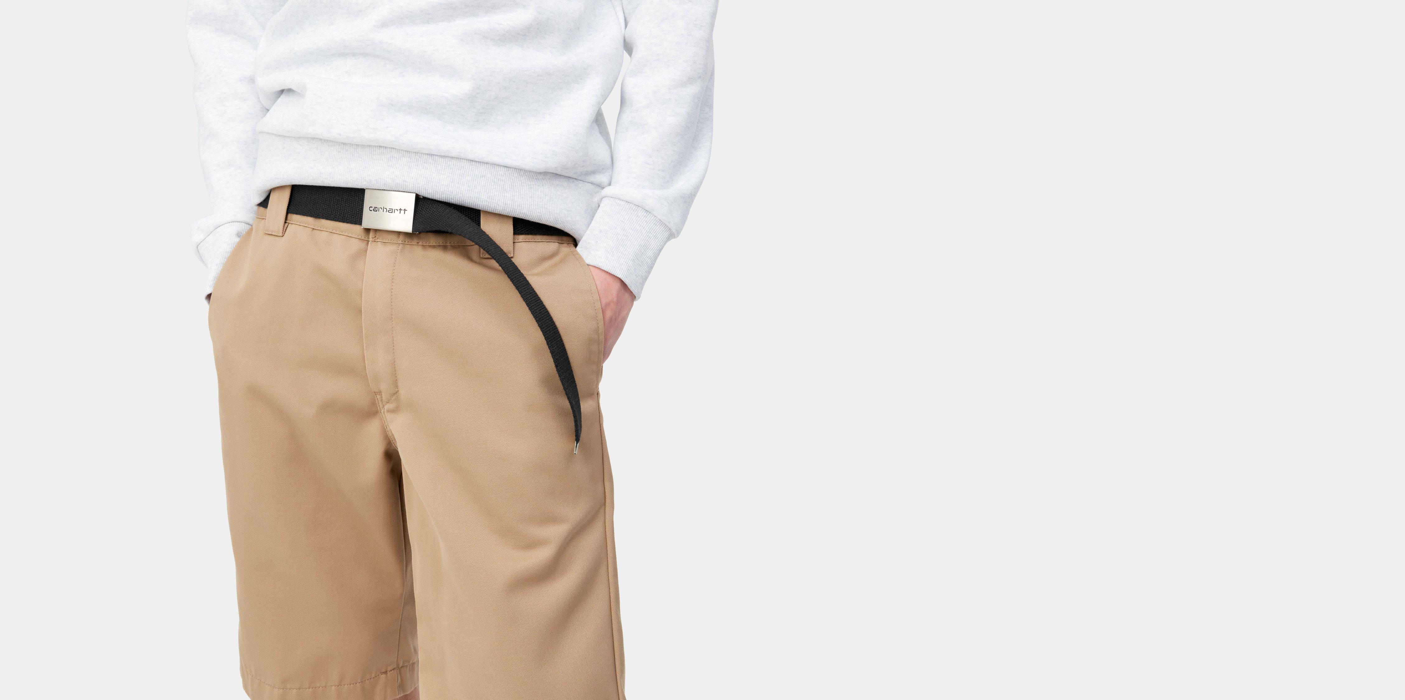 Carhartt WIP Clip Belt Chrome Black