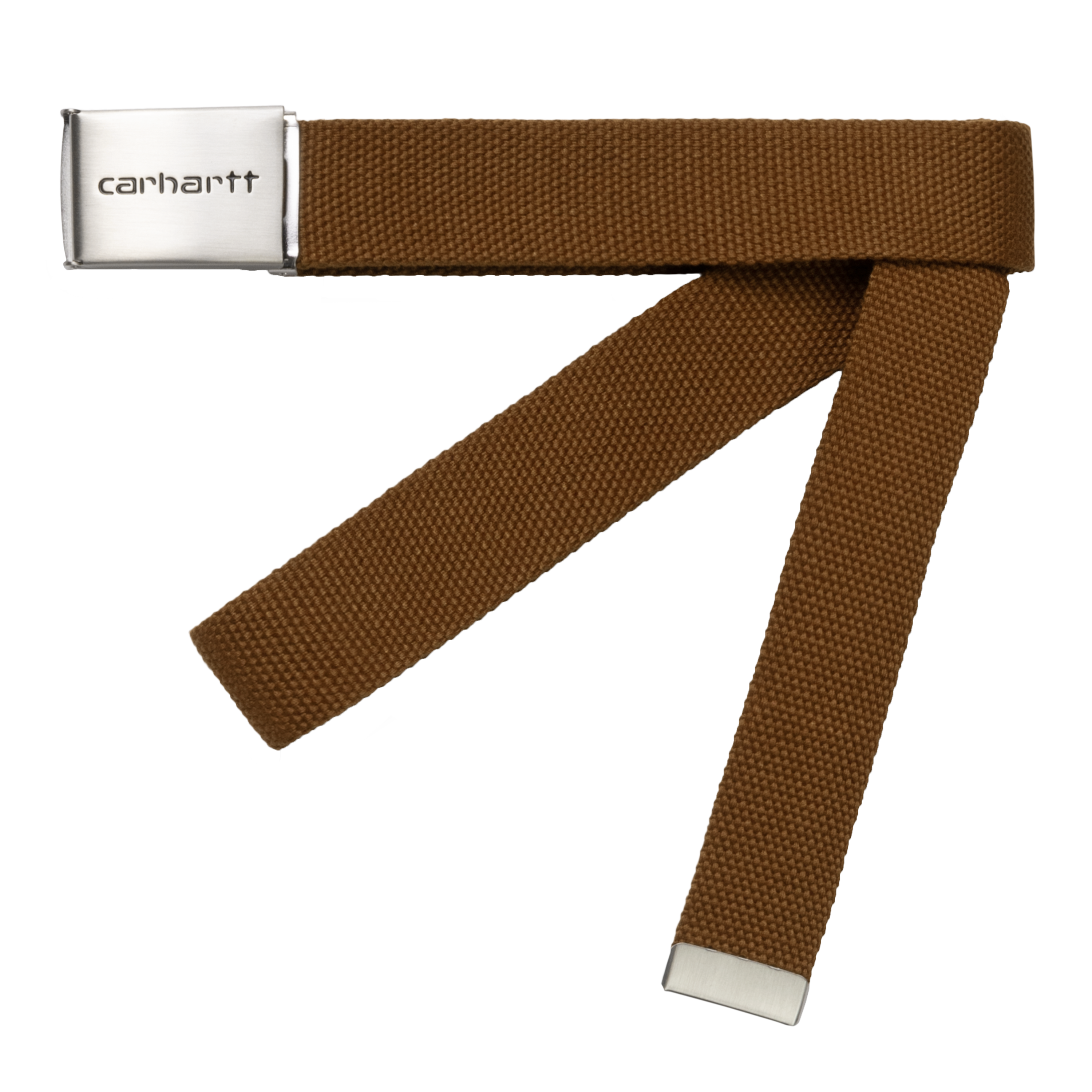 Carhartt WIP Clip Belt Chrome in Marrone