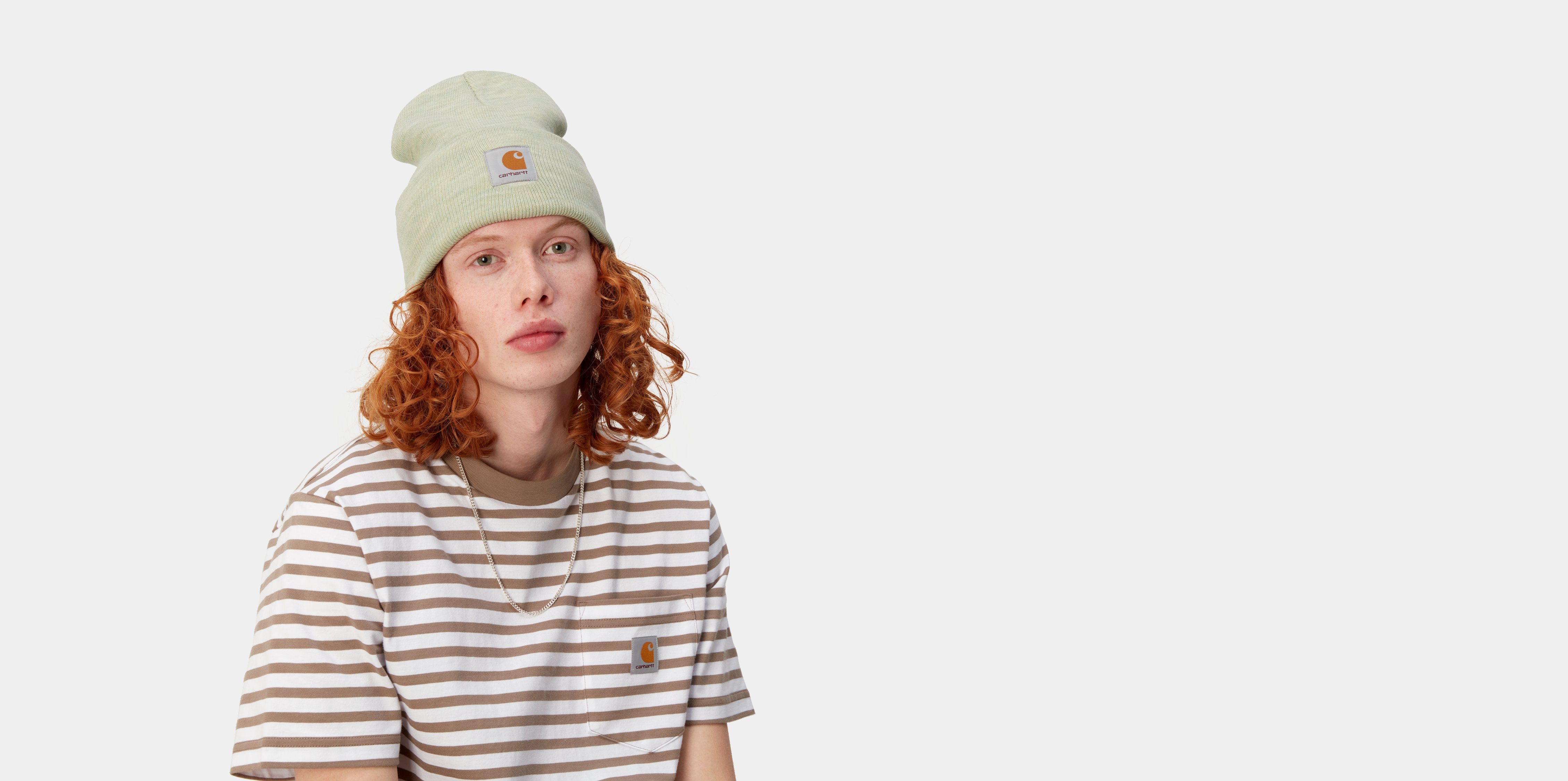 Carhartt WIP Acrylic Watch Hat Beryl Heather Official Online Store