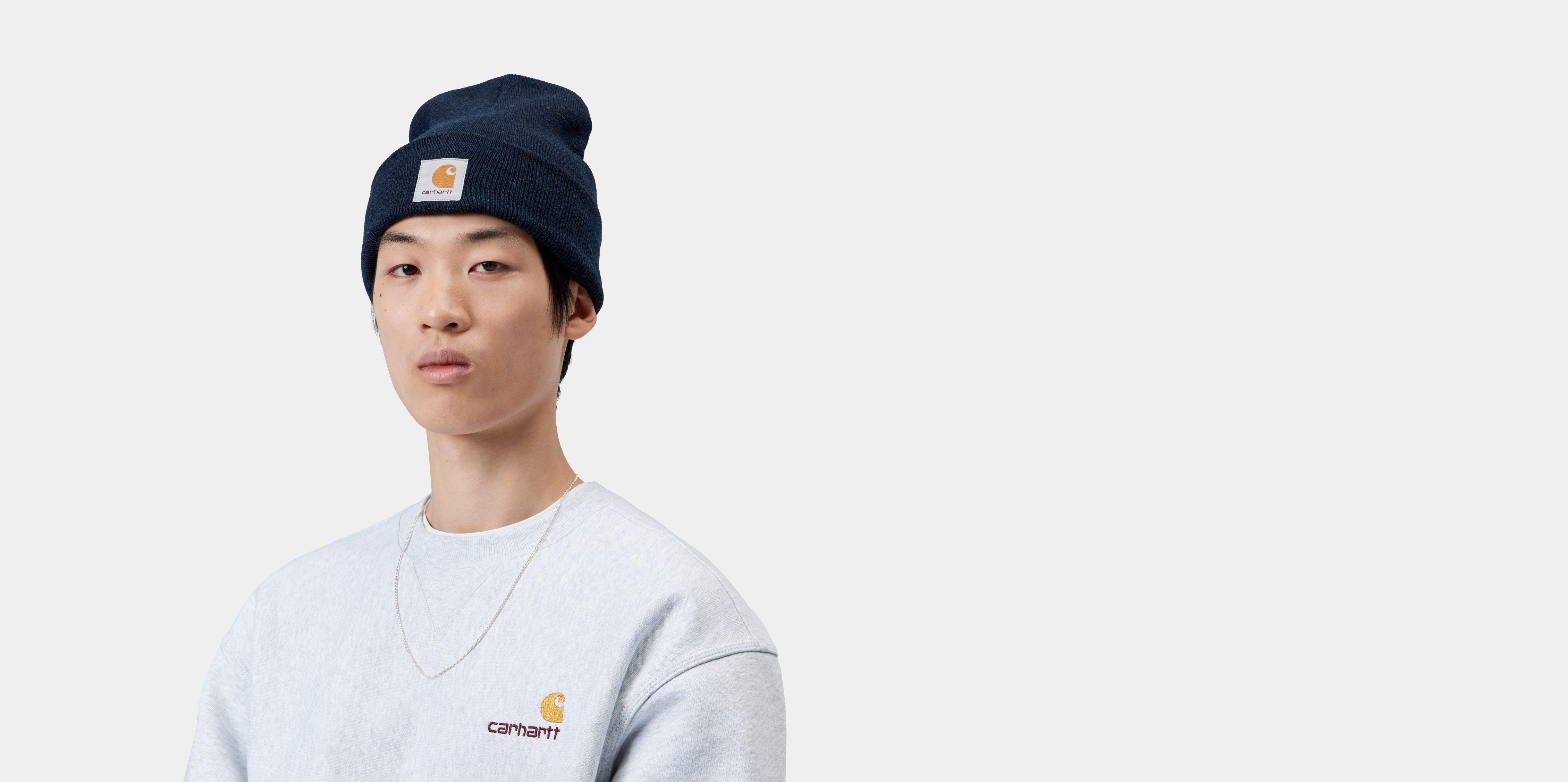Carhartt WIP Acrylic Watch Hat Dark Navy Heather | blue