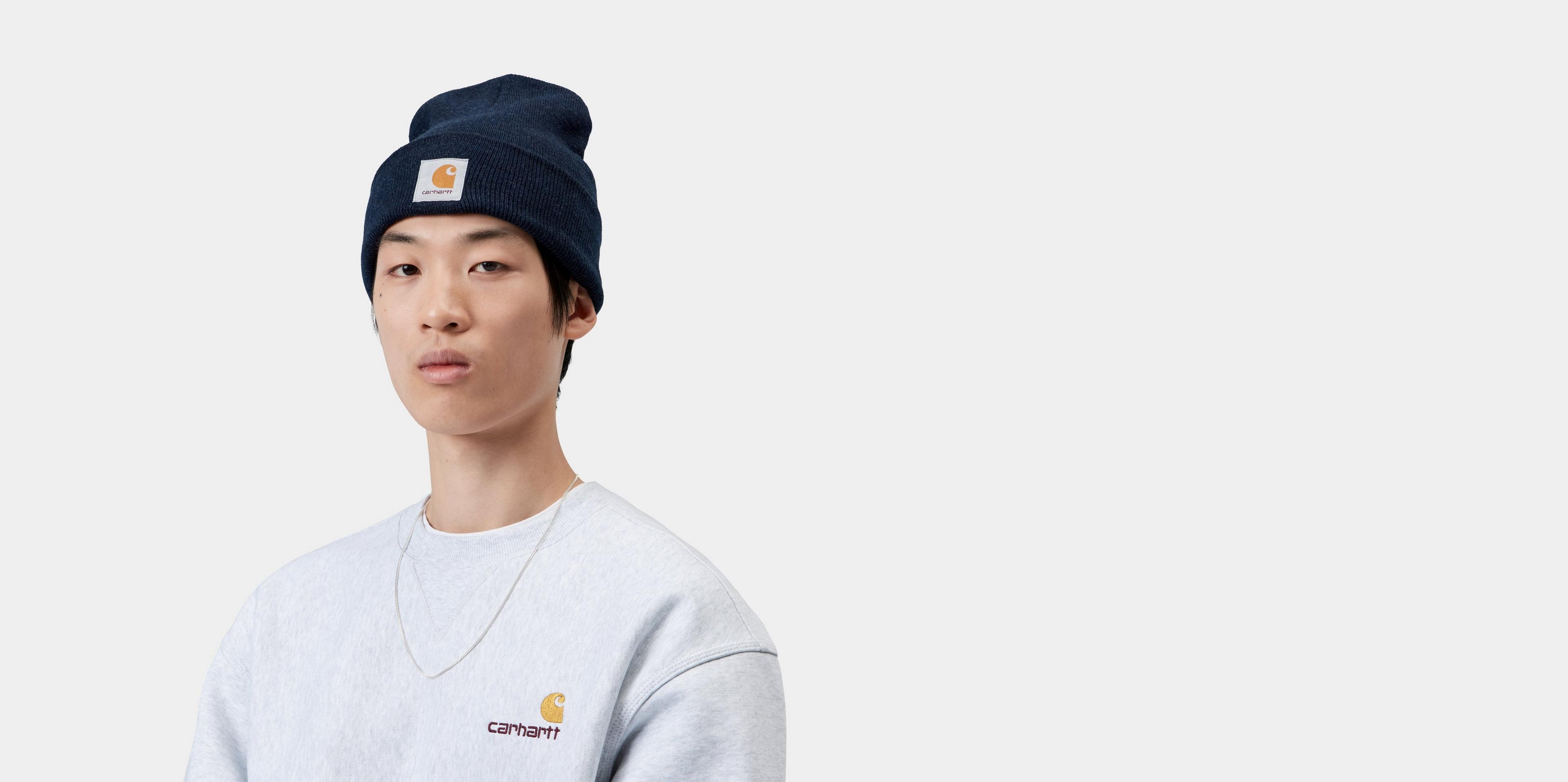 Carhartt WIP Acrylic Watch Hat, Dark Navy Heather | Official 