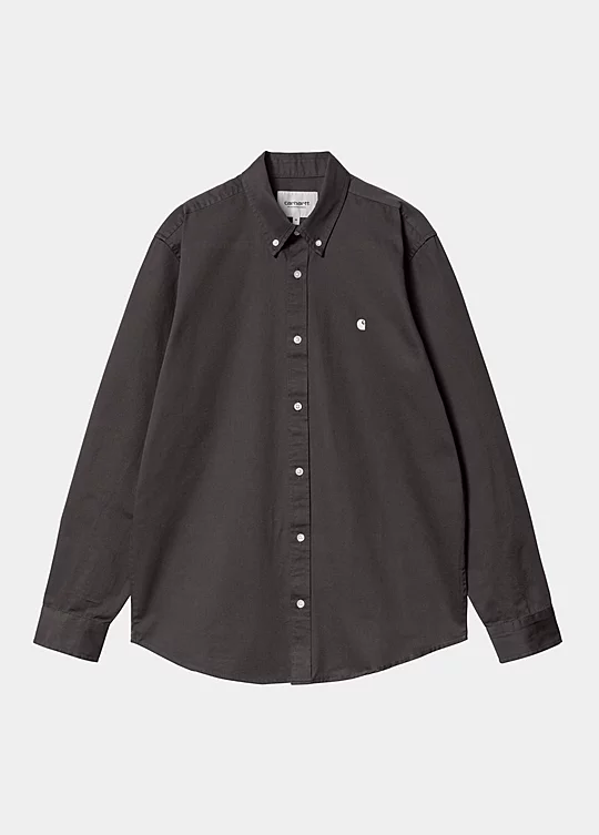 Carhartt WIP Long Sleeve Madison Shirt in Schwarz