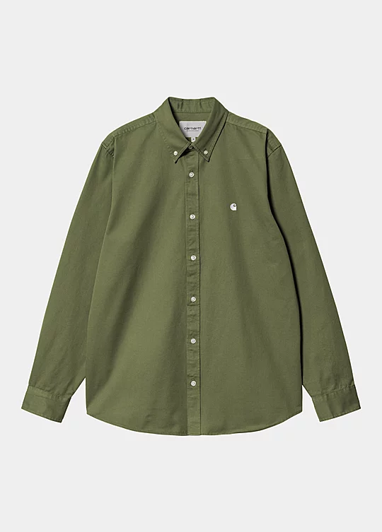 Carhartt WIP Long Sleeve Madison Shirt en Verde