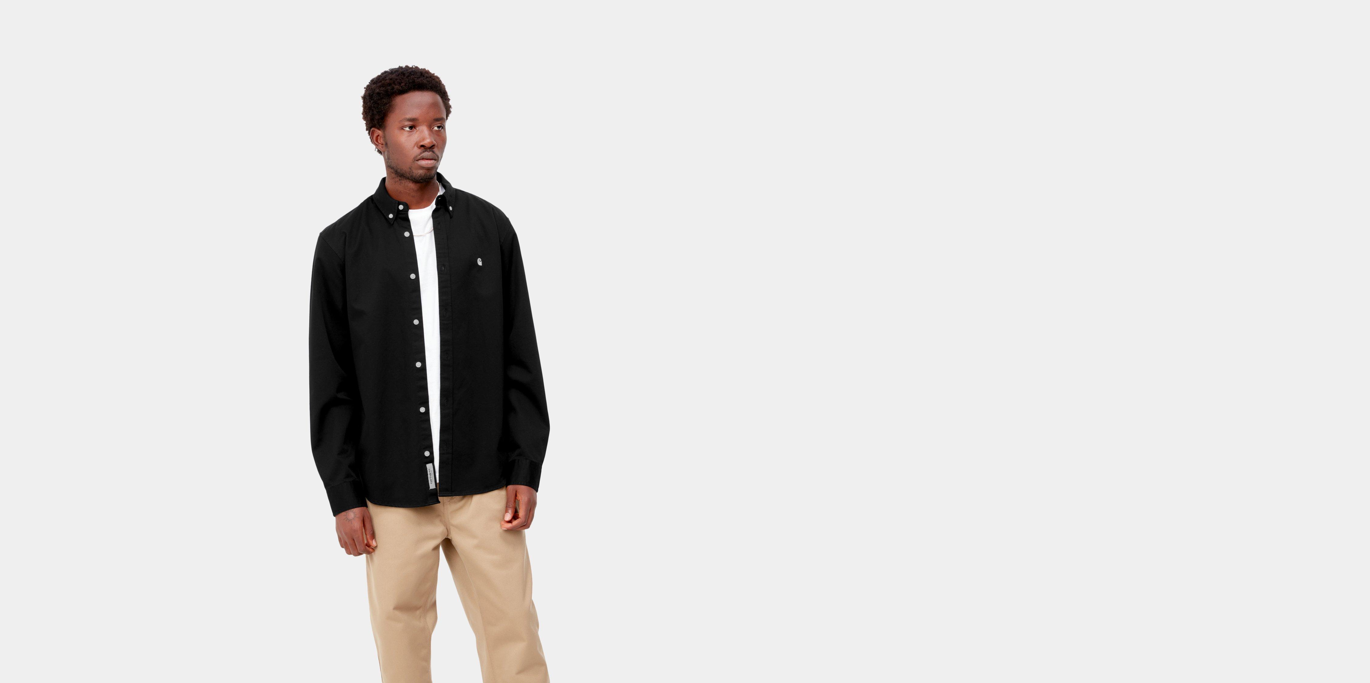 Carhartt WIP L/S Madison Shirt Black / Wax | S | Men