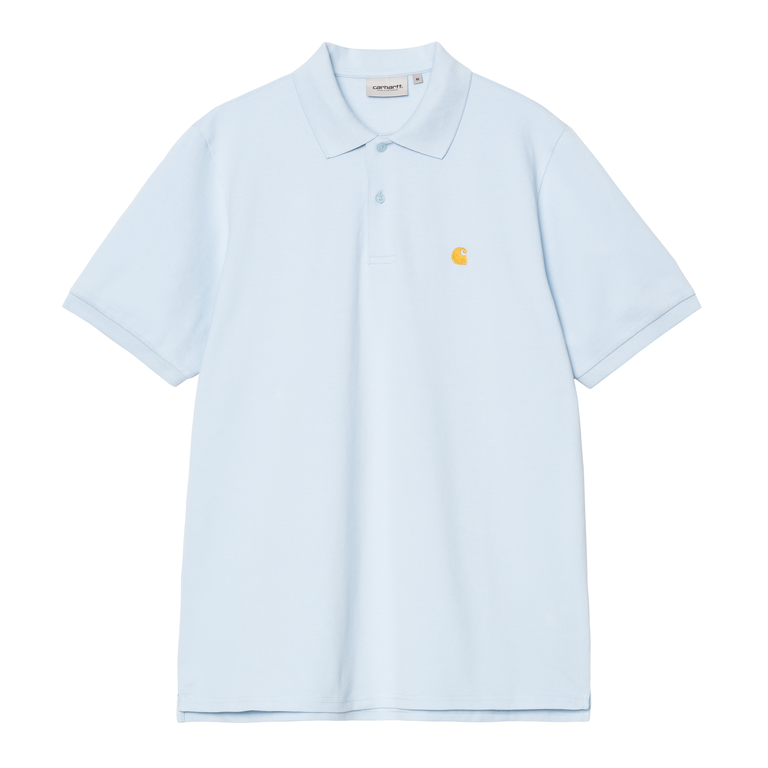 Carhartt WIP Short Sleeve Chase Pique Polo in Blu