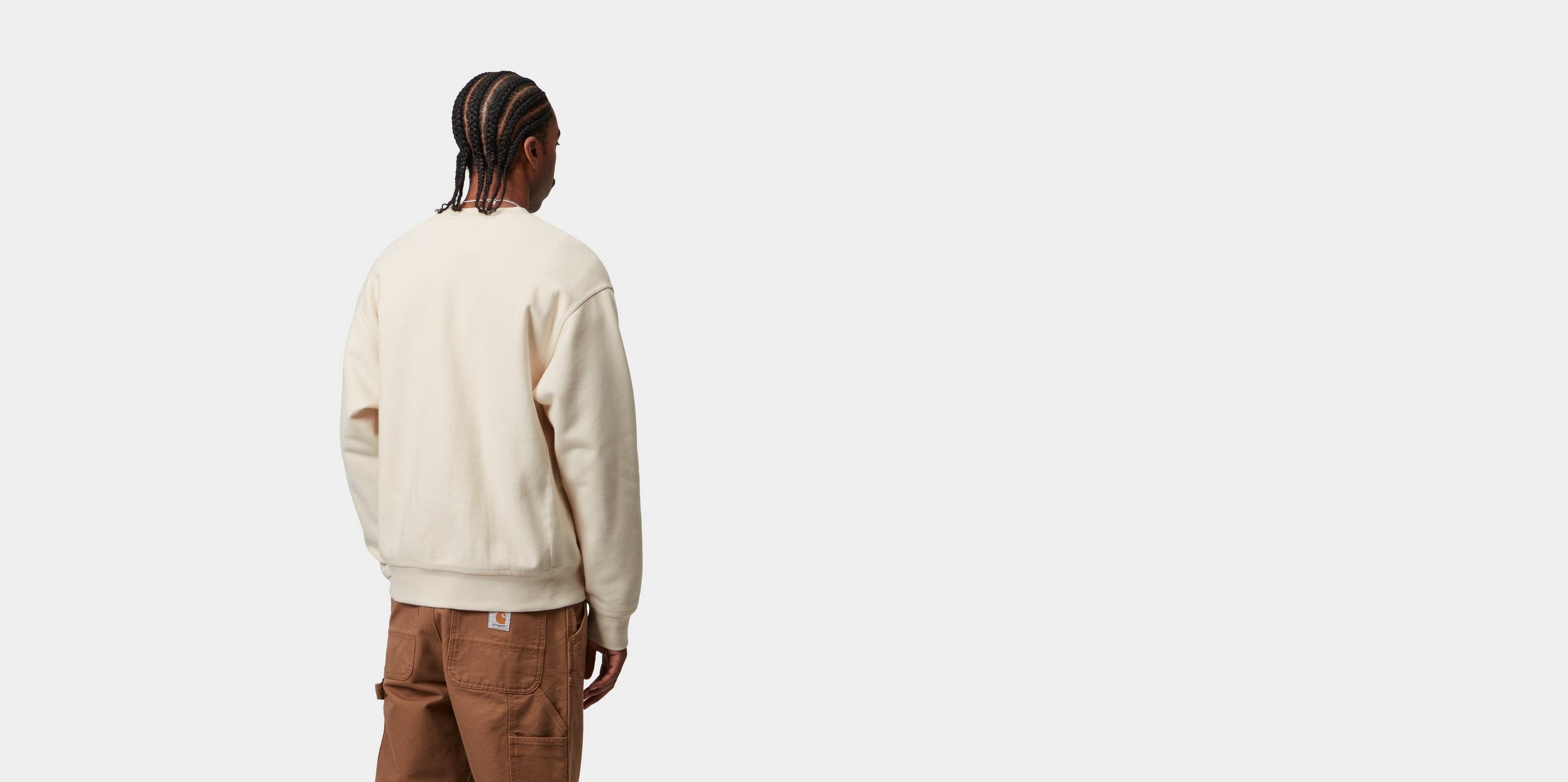 Carhartt WIP American Script Sweatshirt, Natural | Official