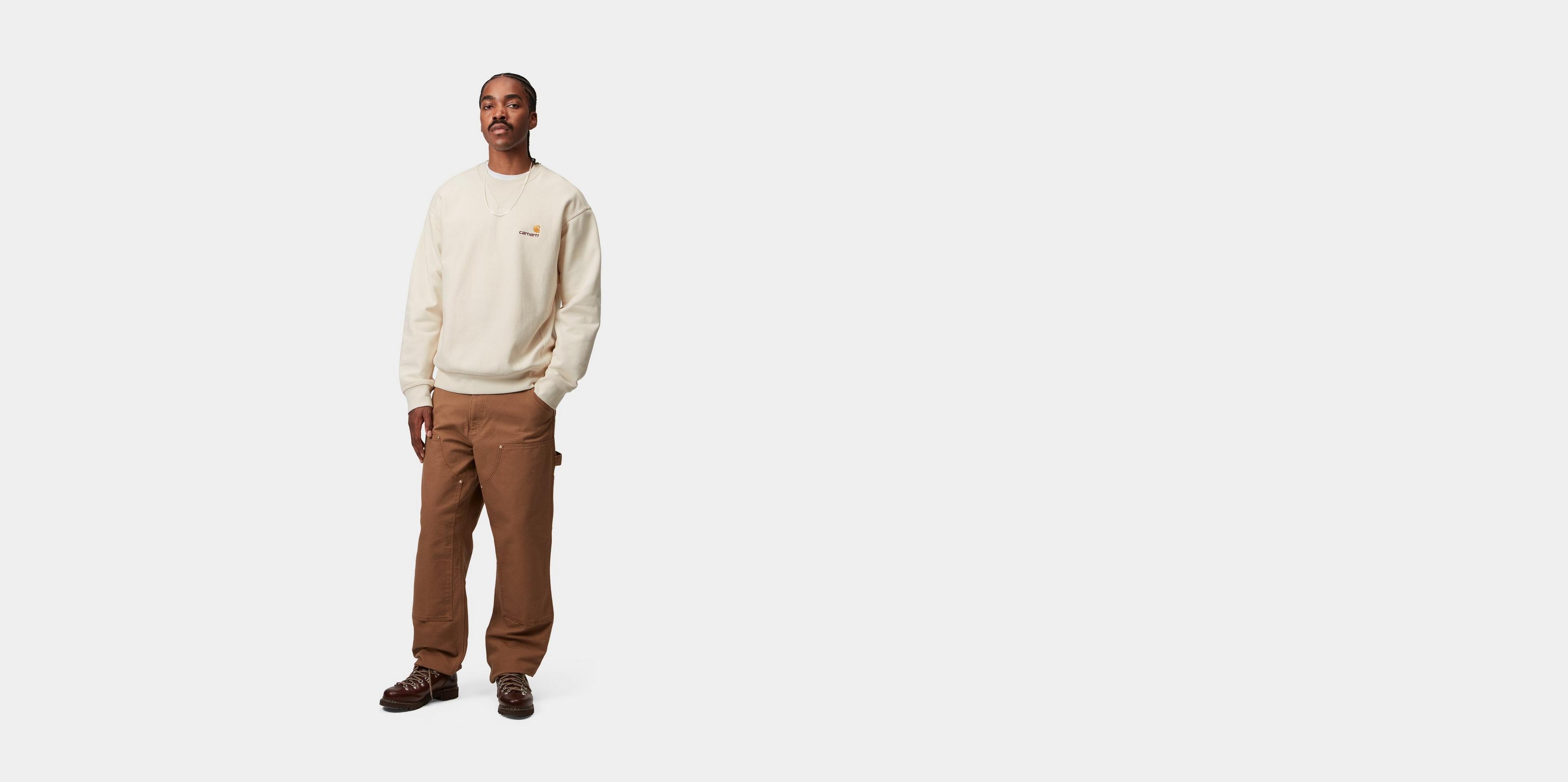 Carhartt WIP American Script Sweatshirt, Natural | Official Online 
