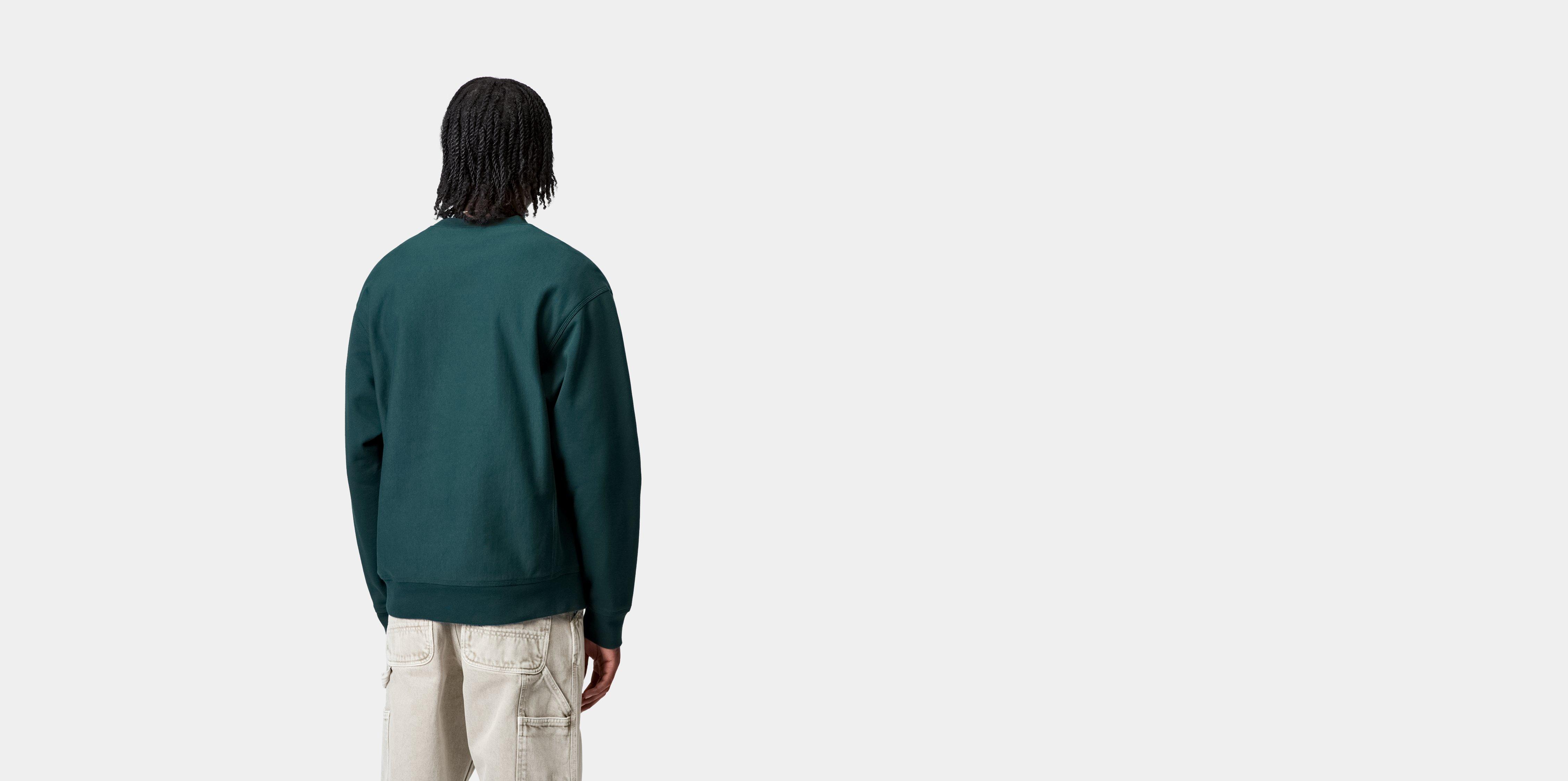 Carhartt WIP American Script Sweatshirt in Green
