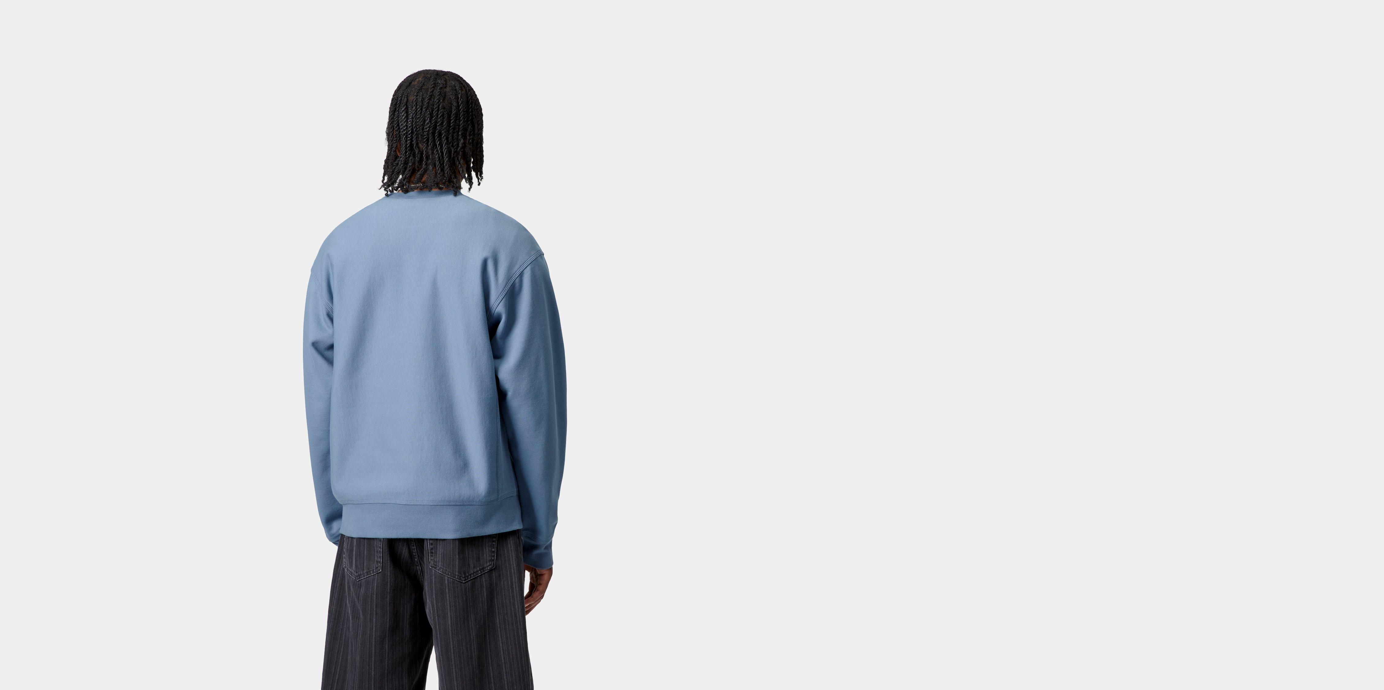 Carhartt WIP American Script Sweatshirt in Blue