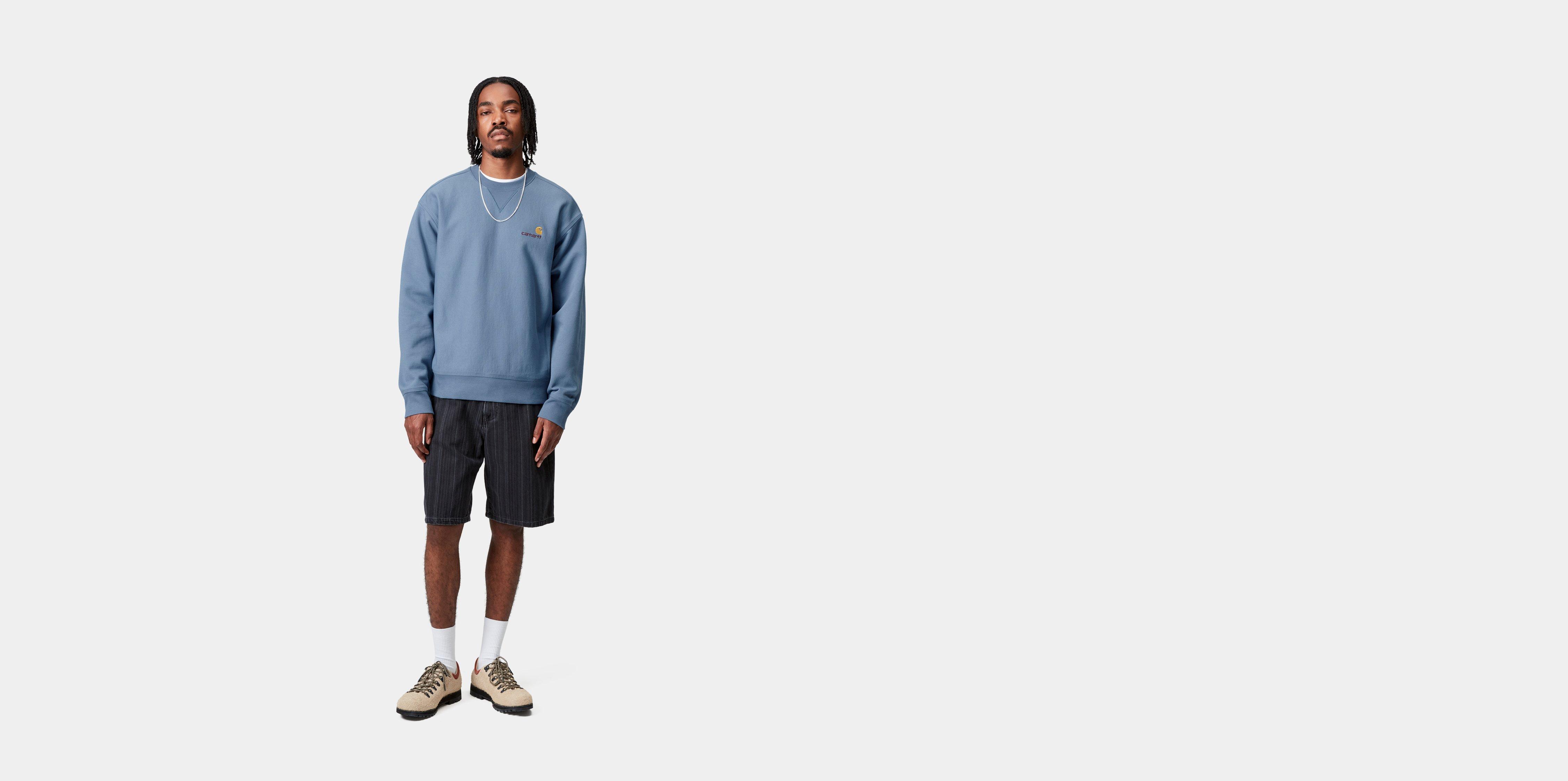 Carhartt WIP American Script Sweatshirt in Blue