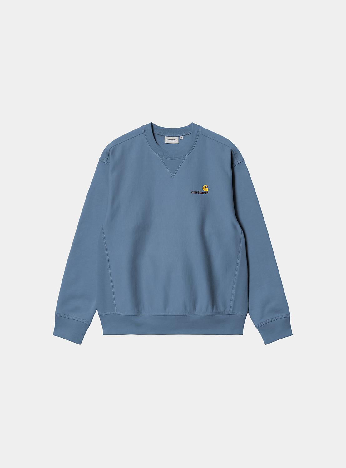 【関税込み】Cowgirl Blue Co ネイビー Big Script フーディ american-script-sweatshirt-