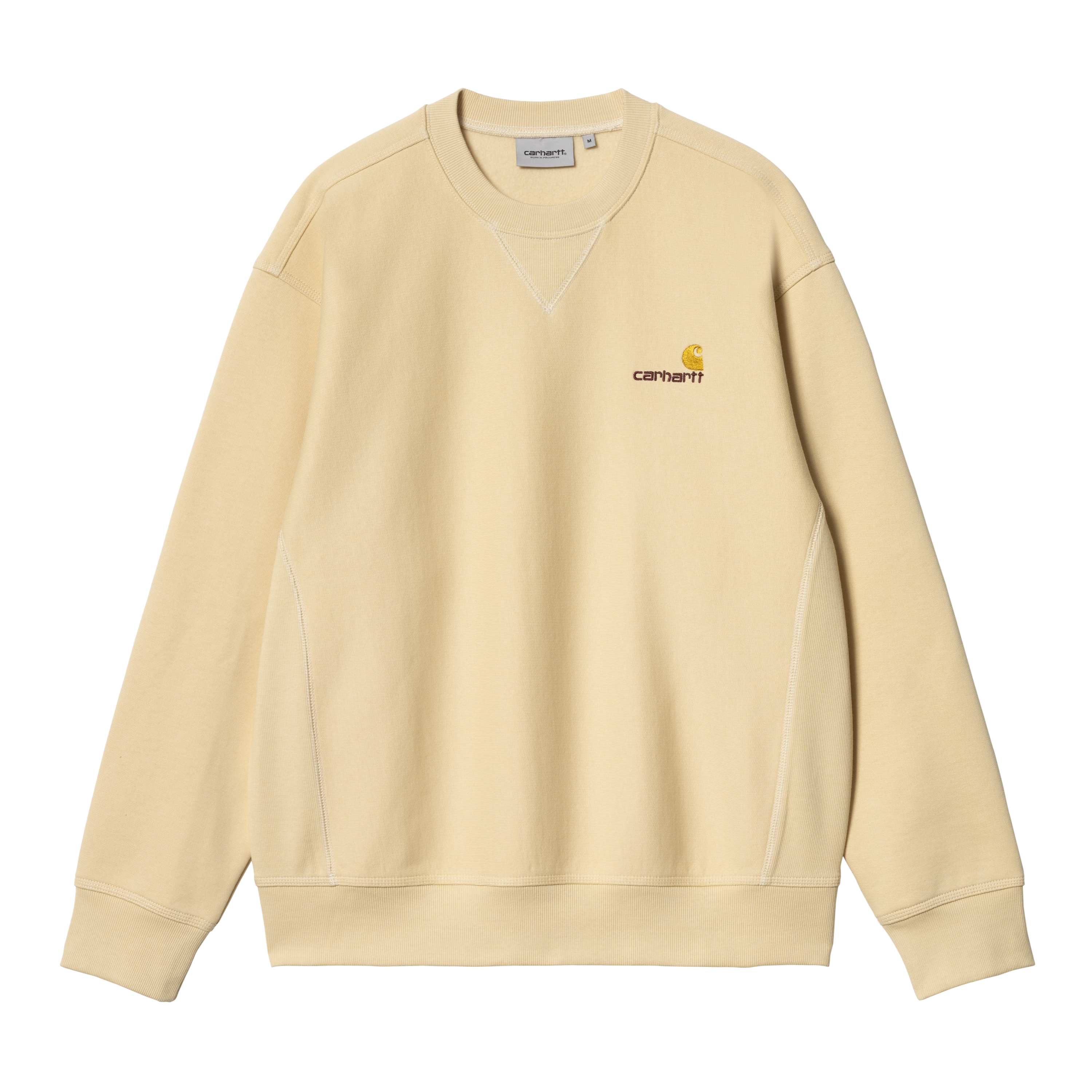Carhartt WIP American Script Sweatshirt em Amarelo