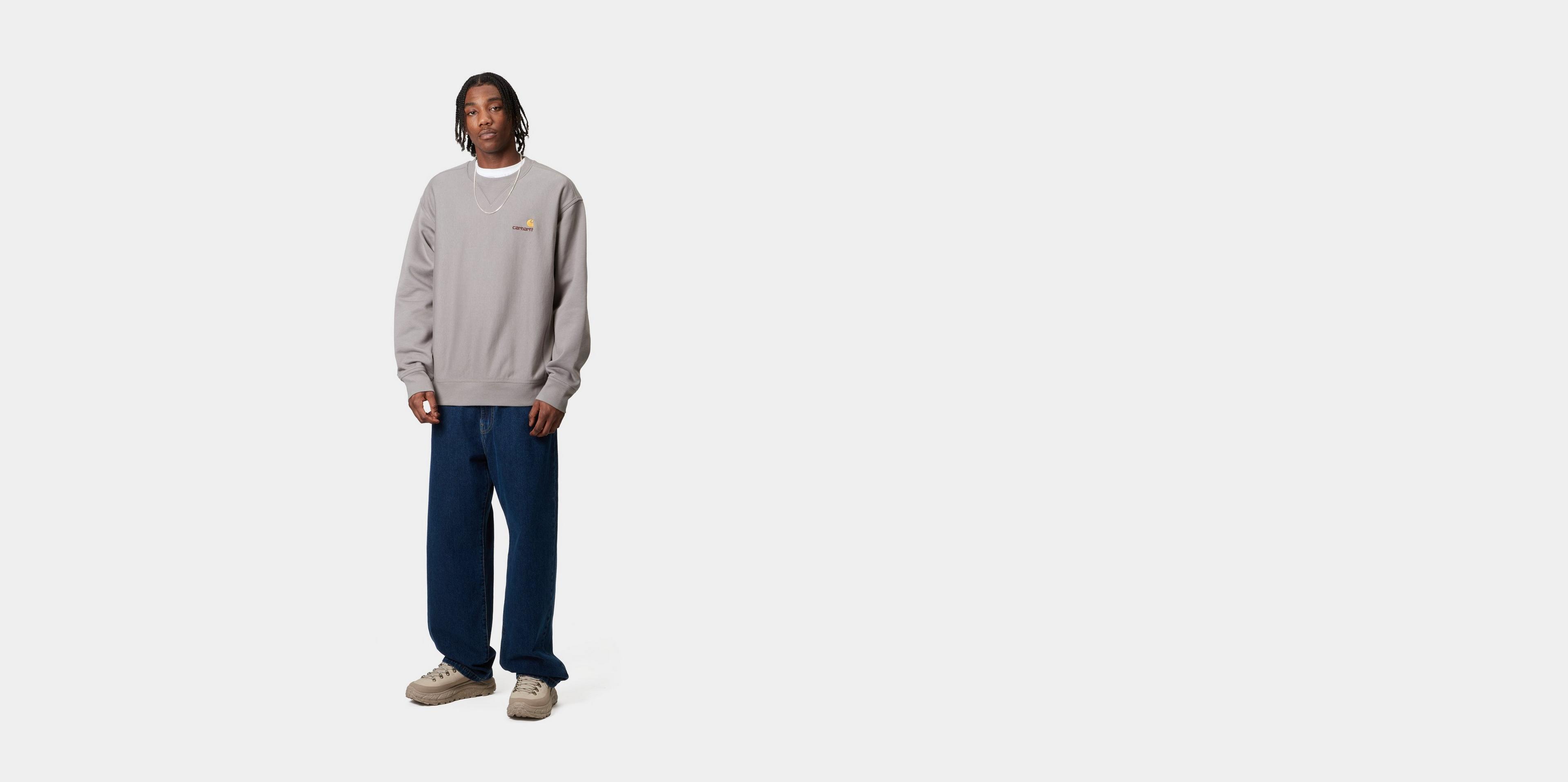 スウェット・トレーナー CARHARTT AMERICAN SCRIPT SWEATSHIRT 4FK1324 Carhartt WIP American Script Sweatshirt, Black | Official