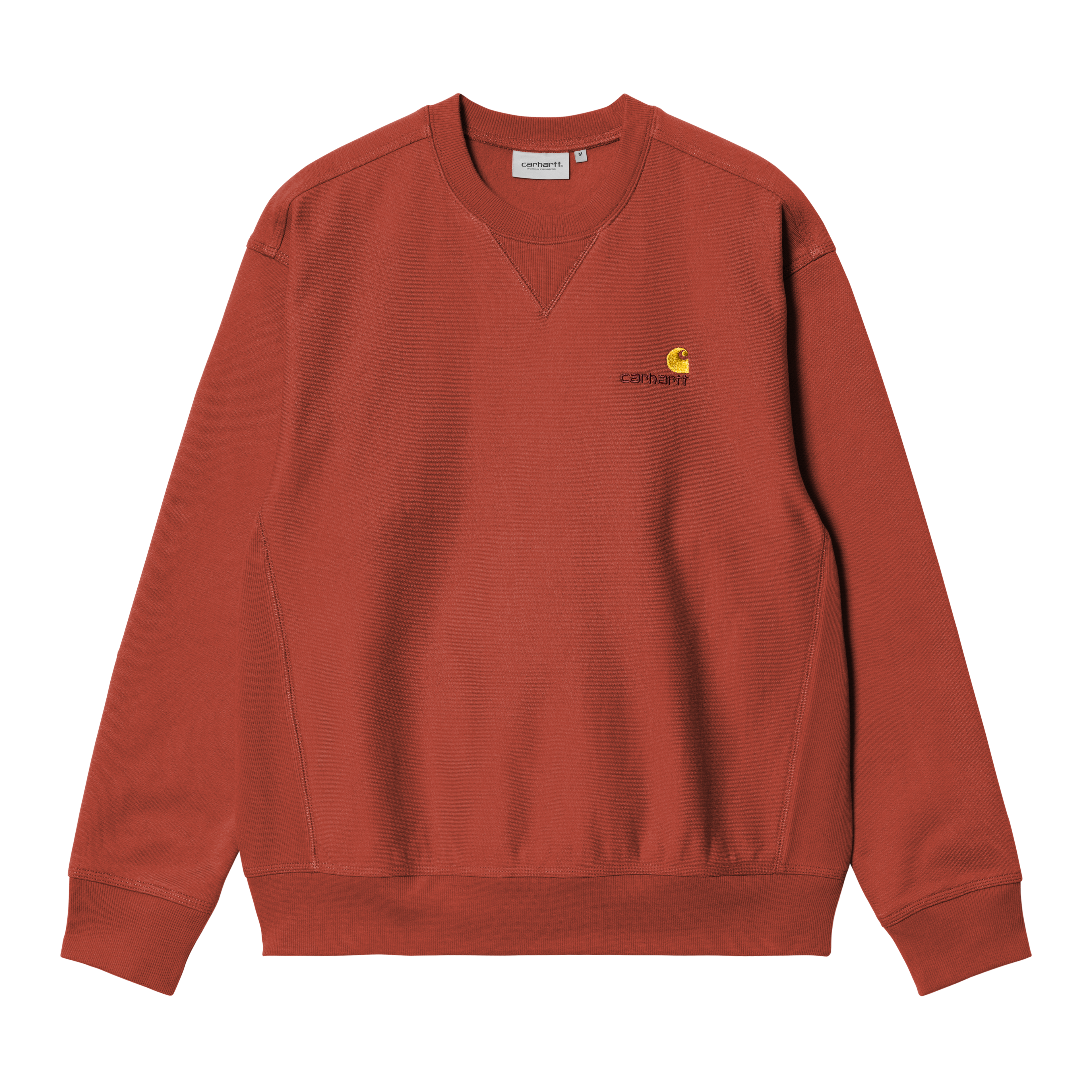 Carhartt WIP American Script Sweatshirt, Oxide Red | Official 