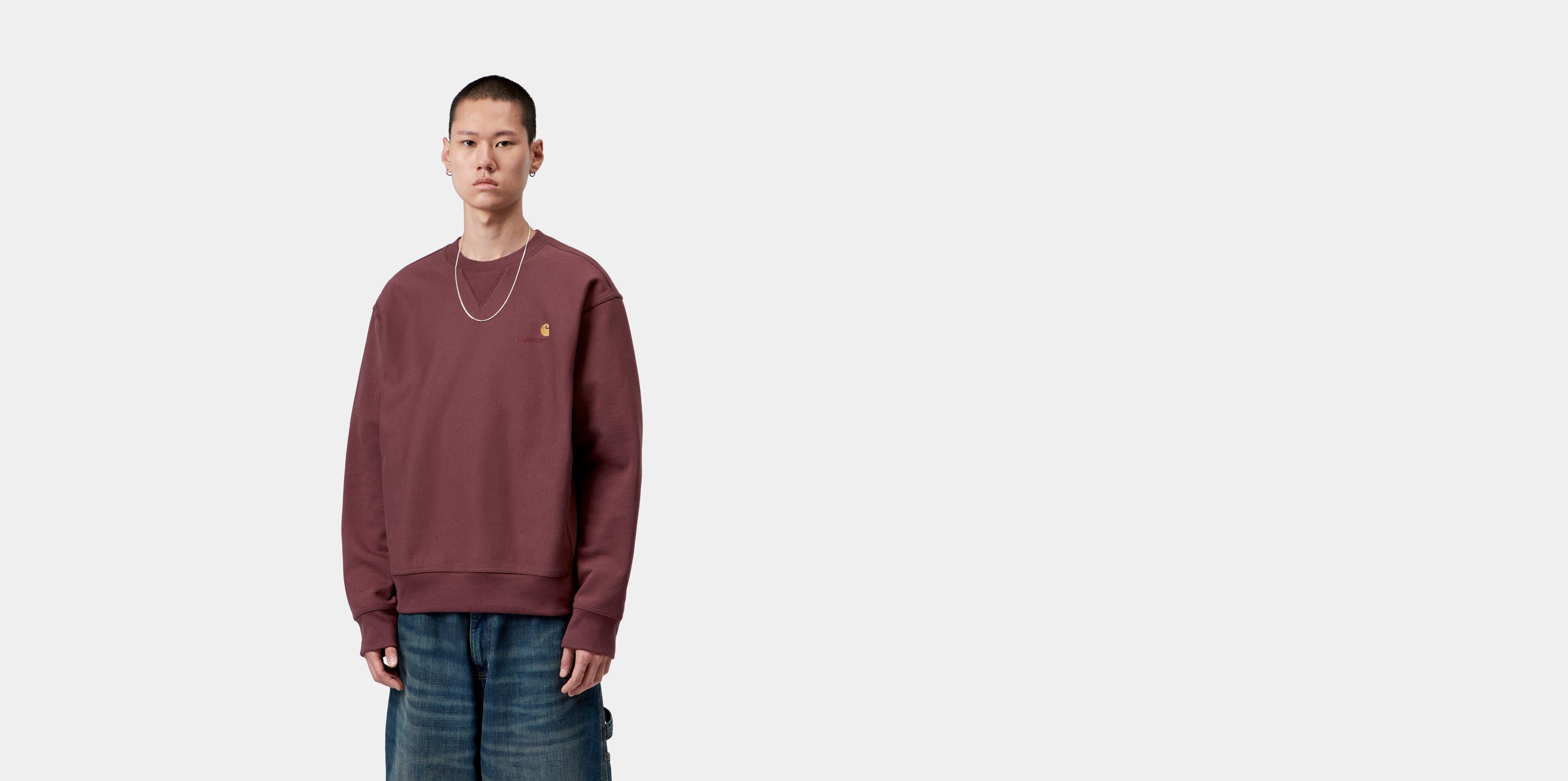 Carhartt WIP American Script Sweatshirt Amarone | red | XXL | Men