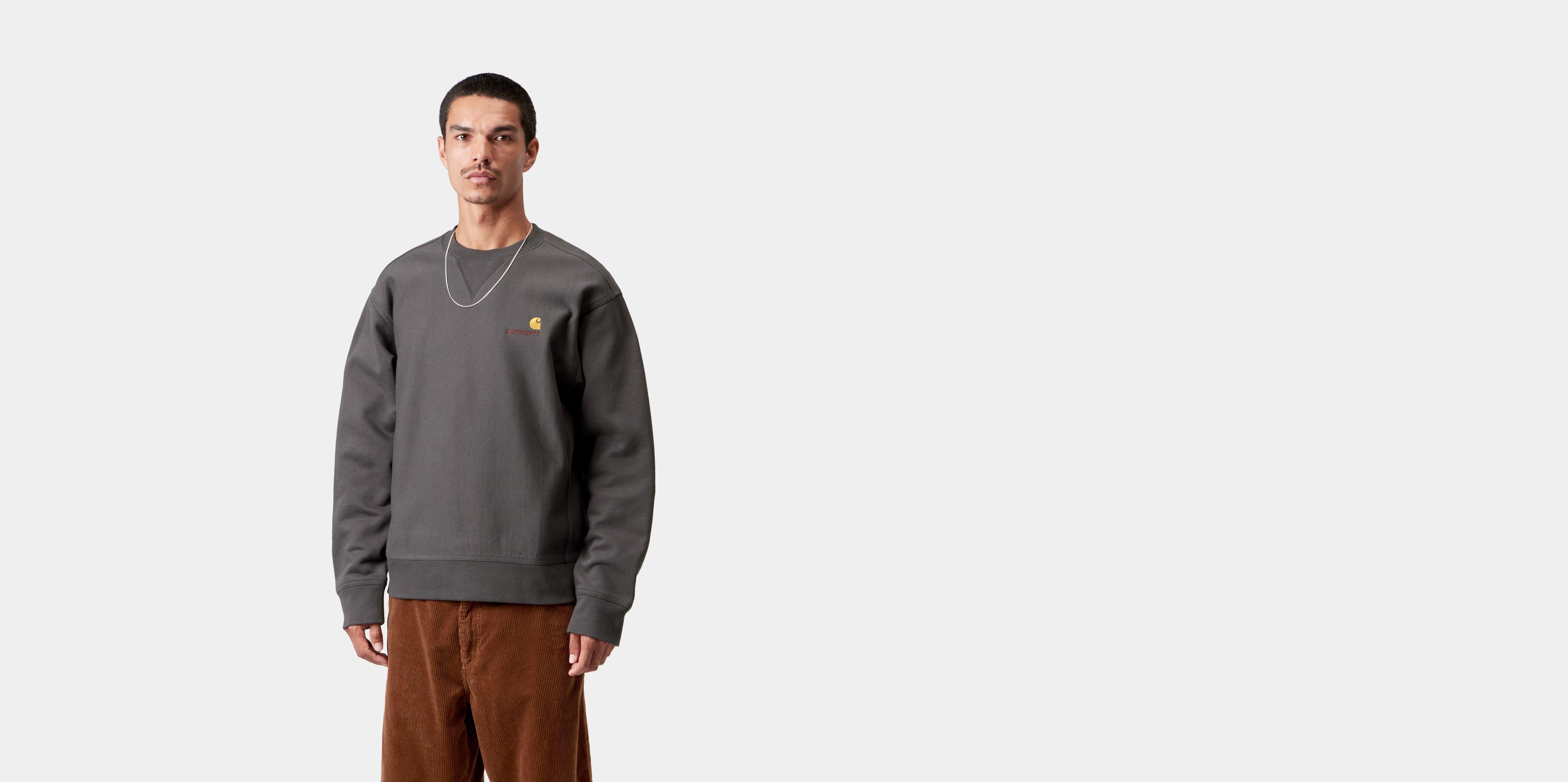 Carhartt WIP American Script Sweatshirt Graphite | grey | XL | Men