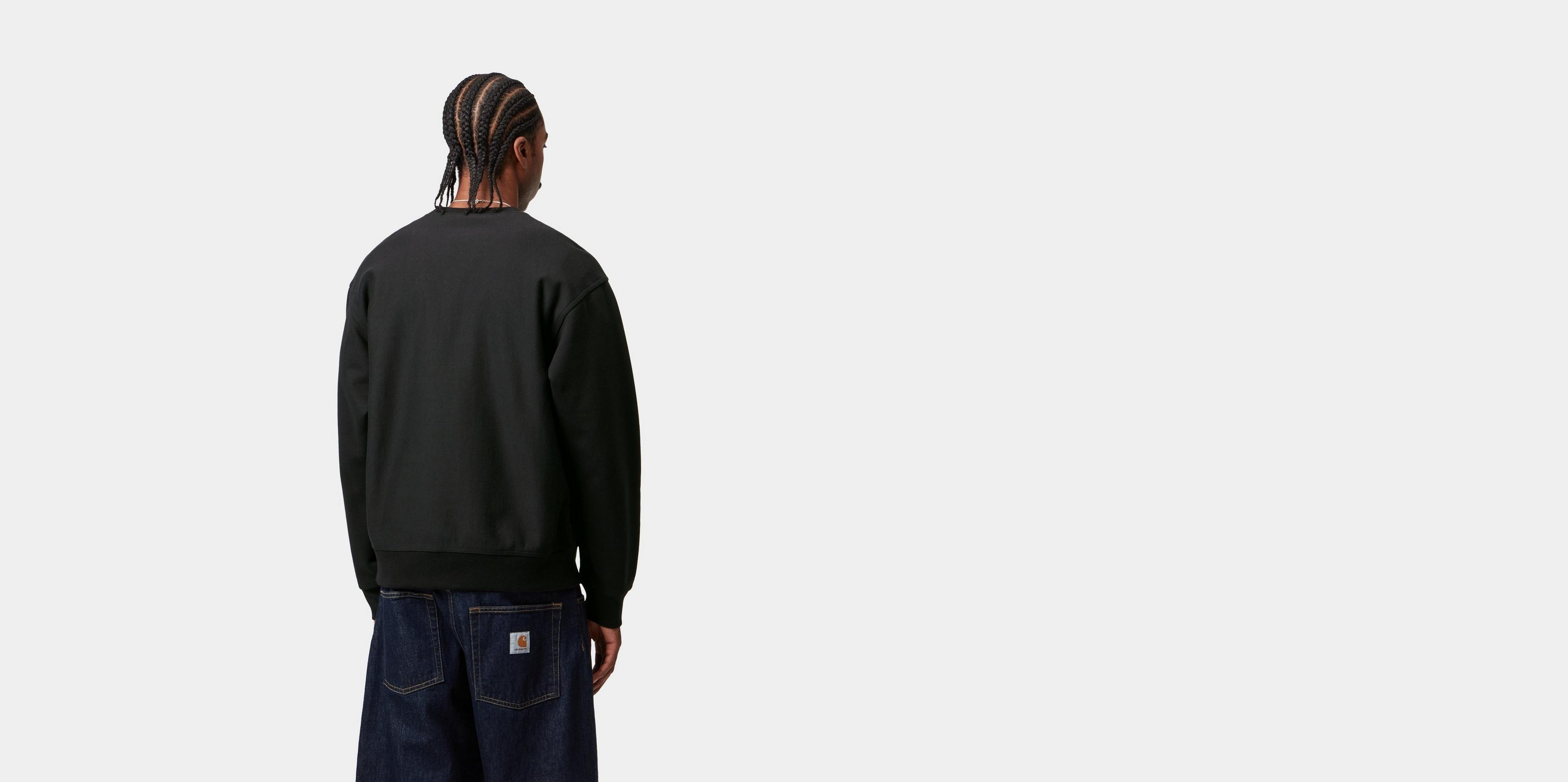 スウェット・トレーナー CARHARTT AMERICAN SCRIPT SWEATSHIRT 4FK1324 Carhartt WIP American Script Sweatshirt, Black | Official