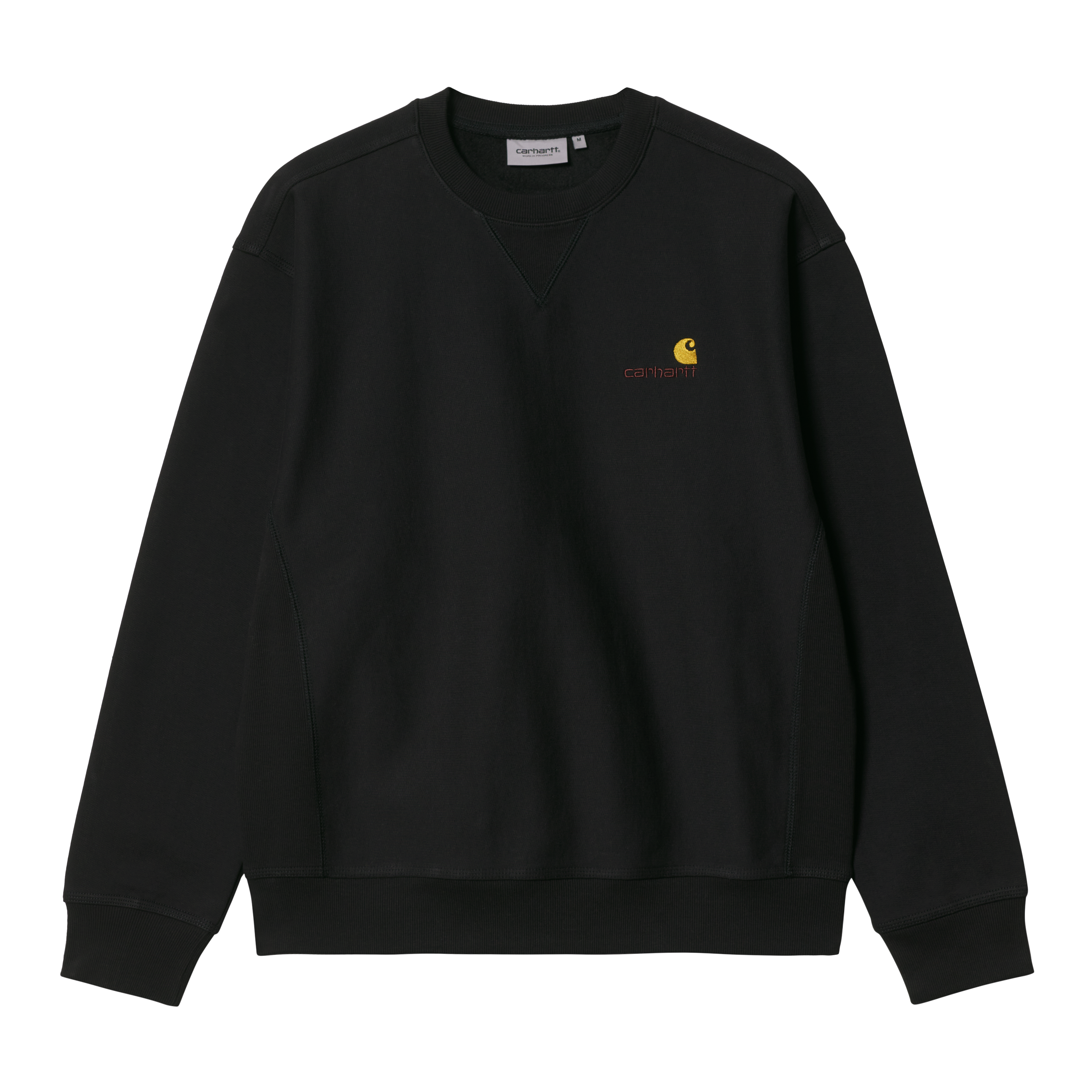 スウェット・トレーナー Carhartt Wip Script Embroidery Black Sweatshirt Carhartt WIP Script Embroidery Sweatshirt | Black / White