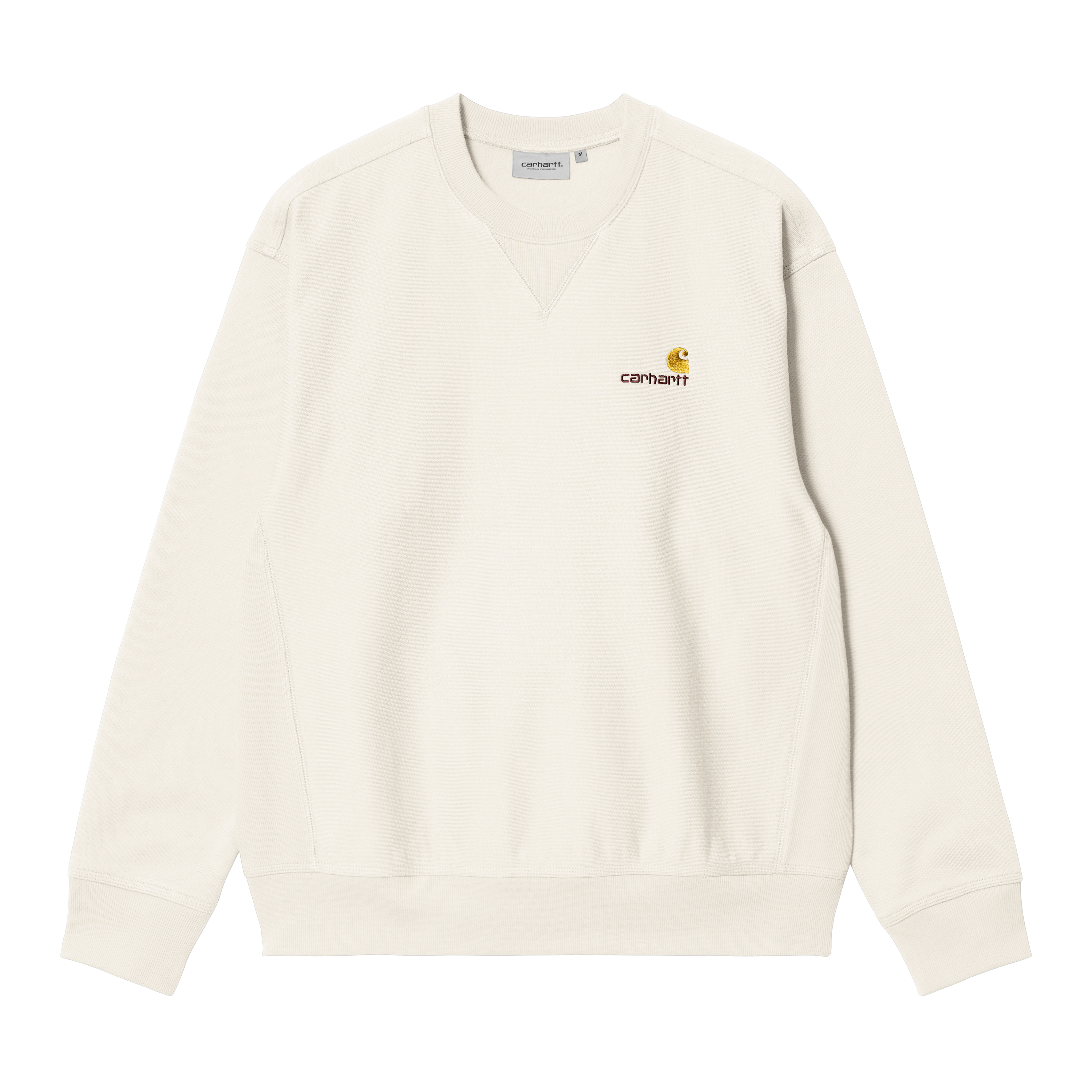 【送料&関税込】Carhartt American Script Crewneck Sweatshirt Carhartt WIP American Script Sweatshirt, Wax | Official