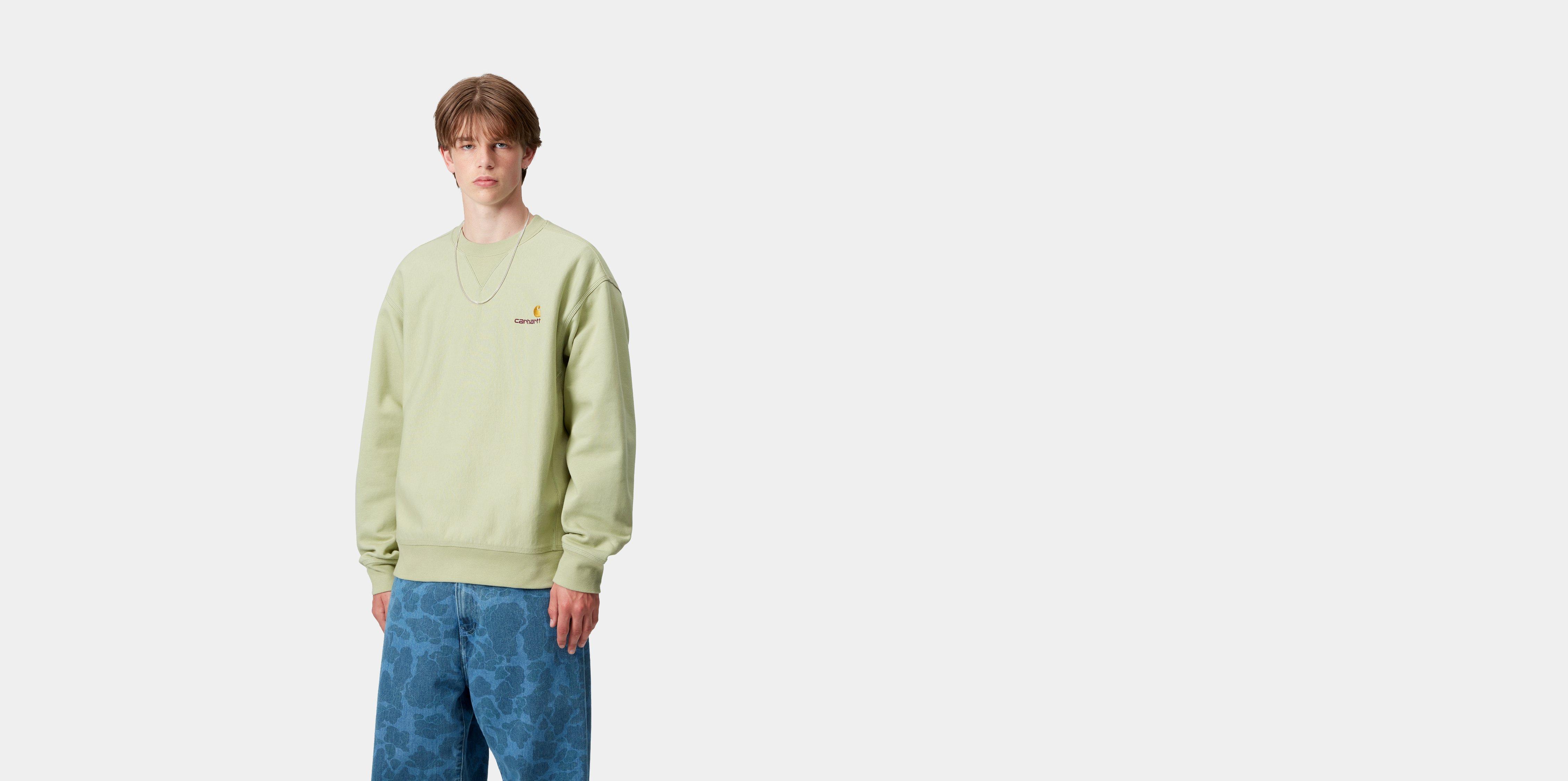 Carhartt WIP American Script Sweatshirt in Green