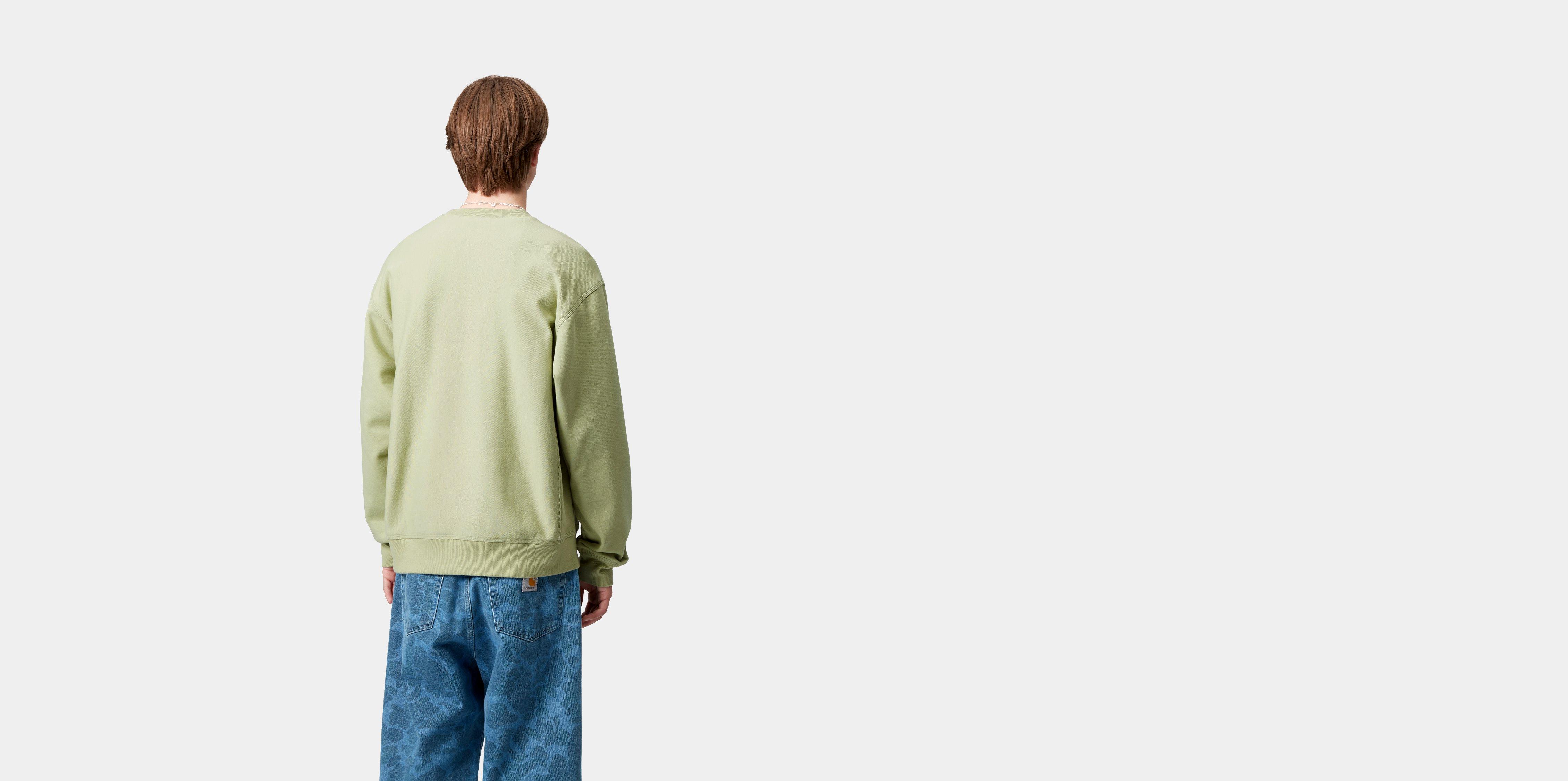 Carhartt WIP American Script Sweatshirt in Green