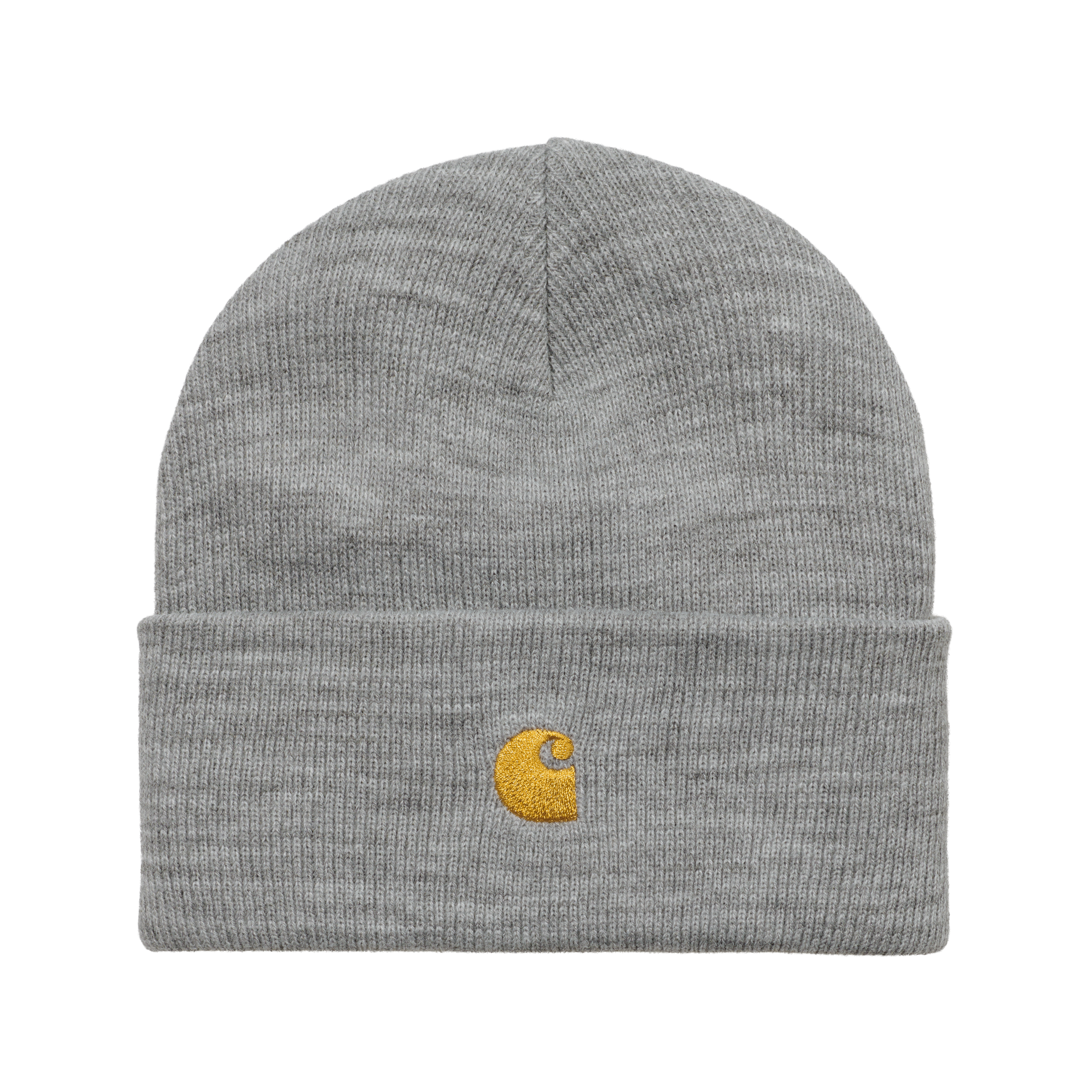 Carhartt WIP Chase Beanie, Grey Heather Gold Official Online Store
