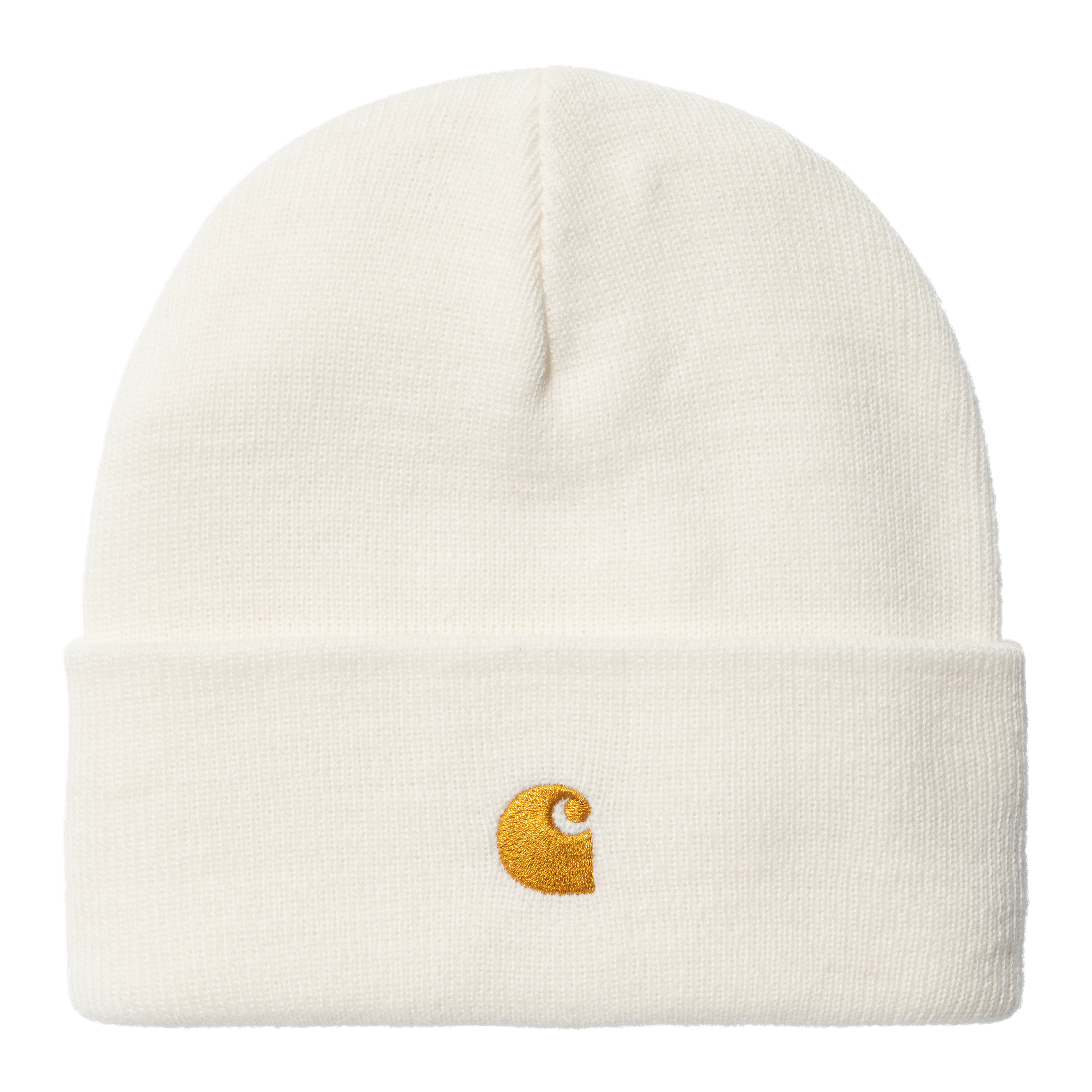 Carhartt WIP Chase Beanie en Blanco